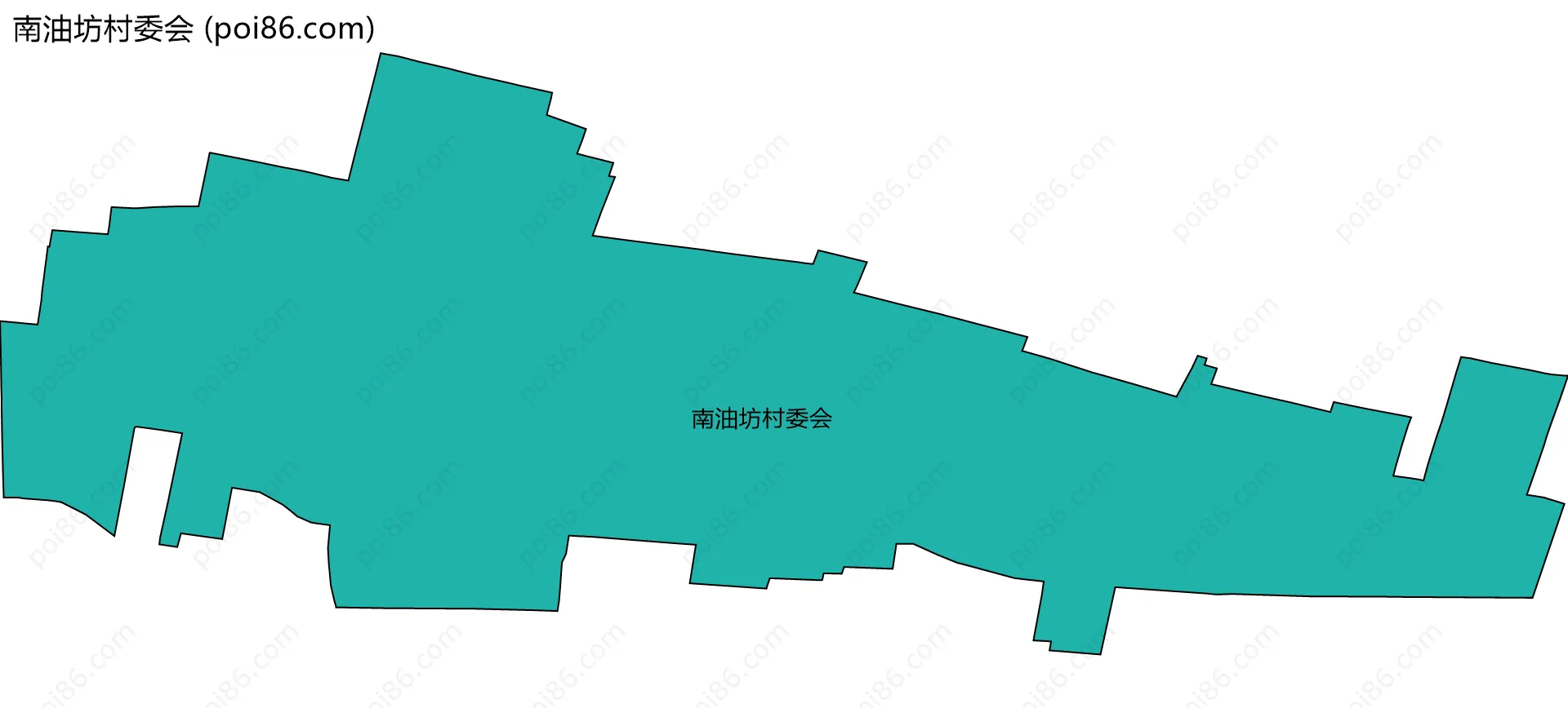 南油坊村委会边界地图