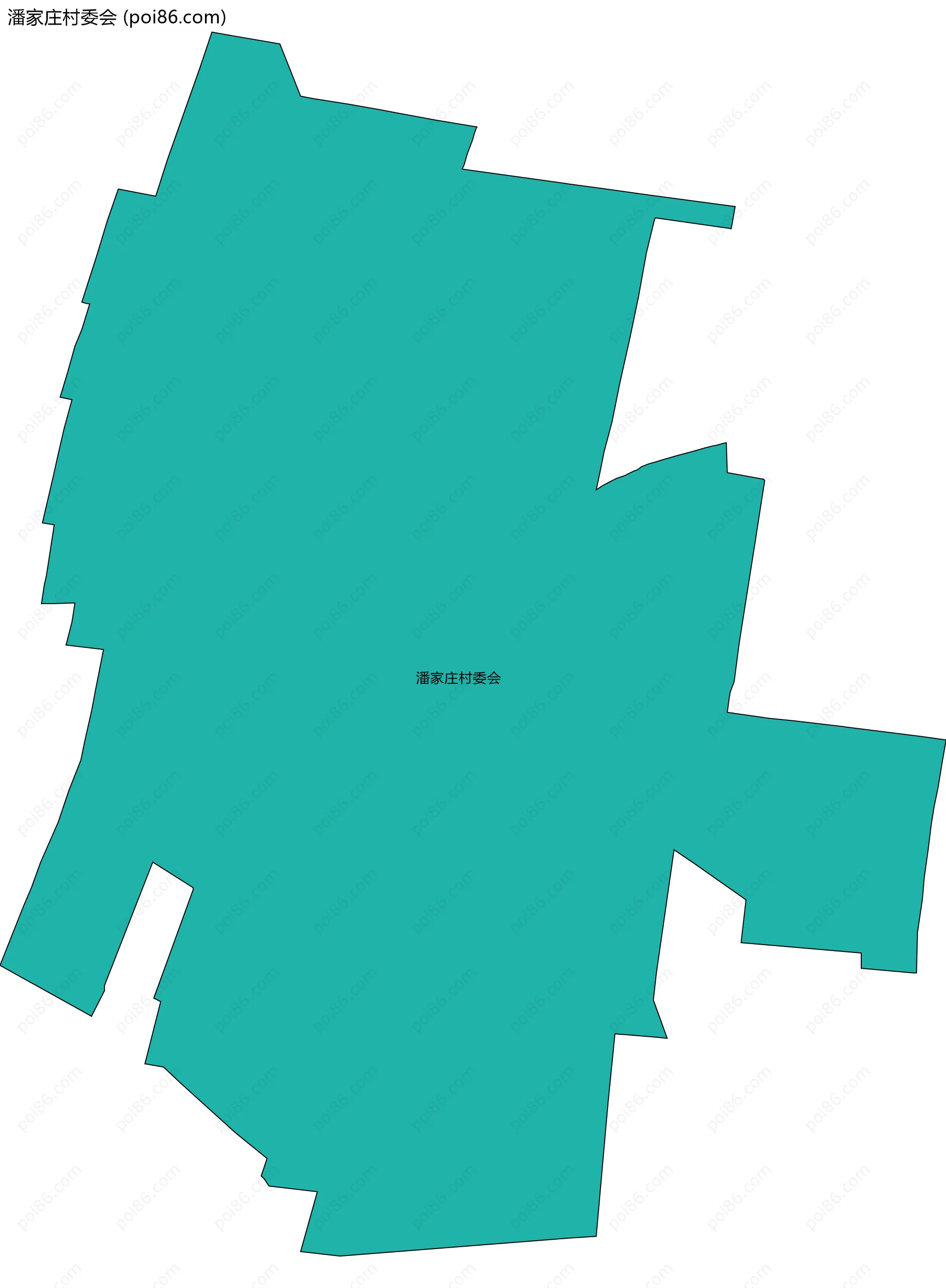 潘家庄村委会边界地图