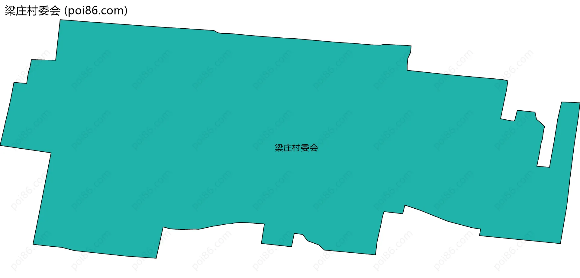 梁庄村委会边界地图