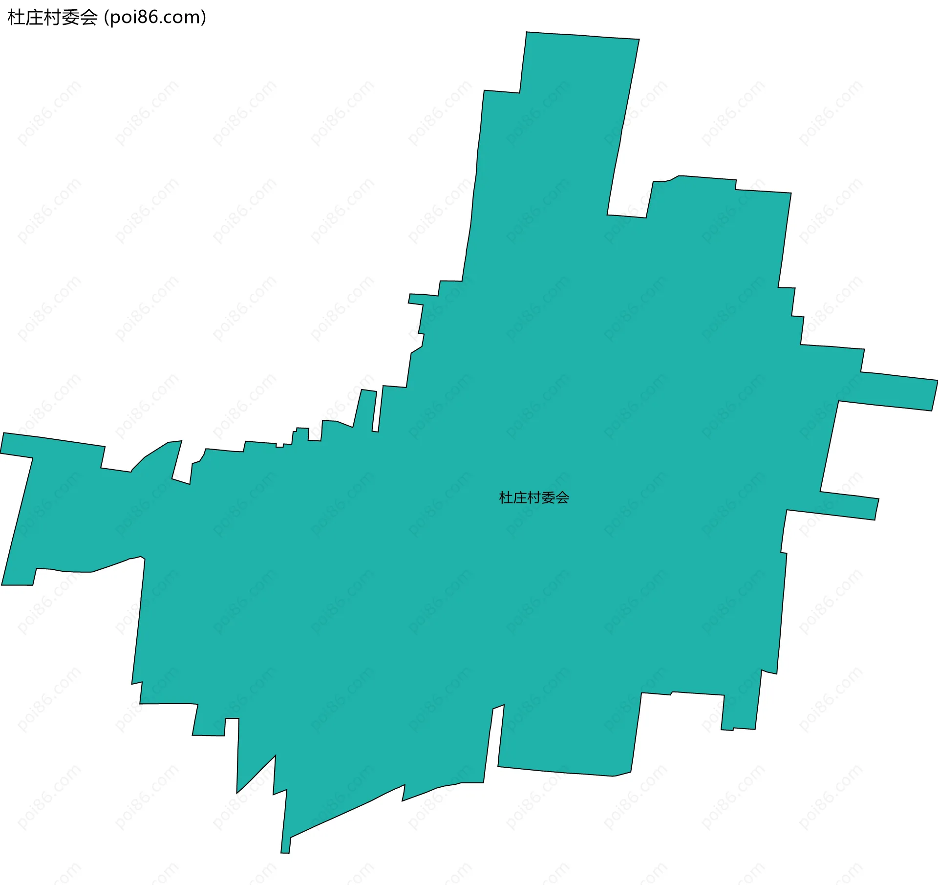 杜庄村委会边界地图