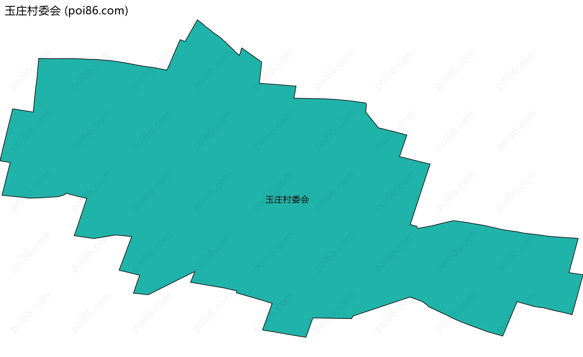 玉庄村委会边界地图
