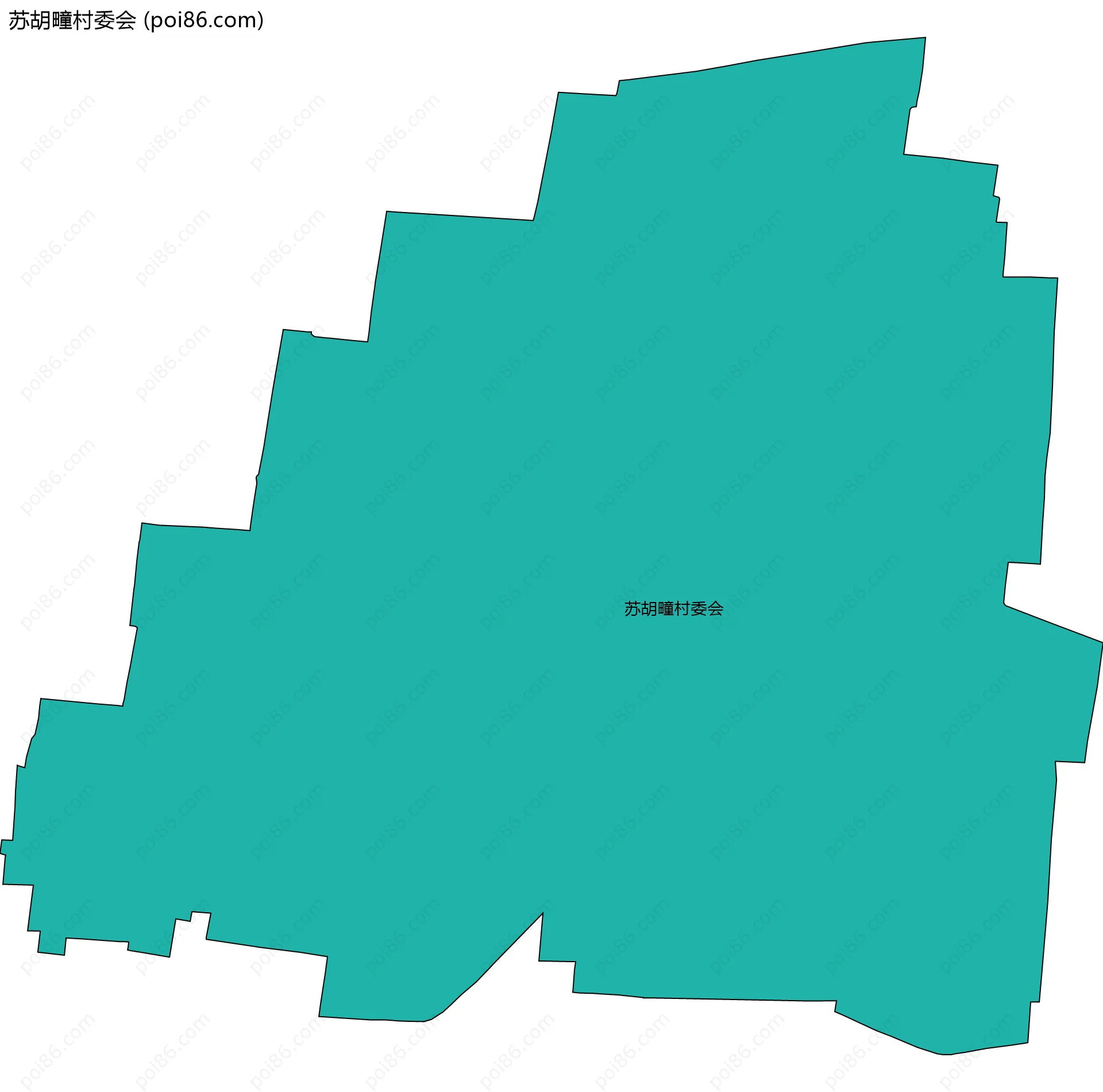 苏胡疃村委会边界地图