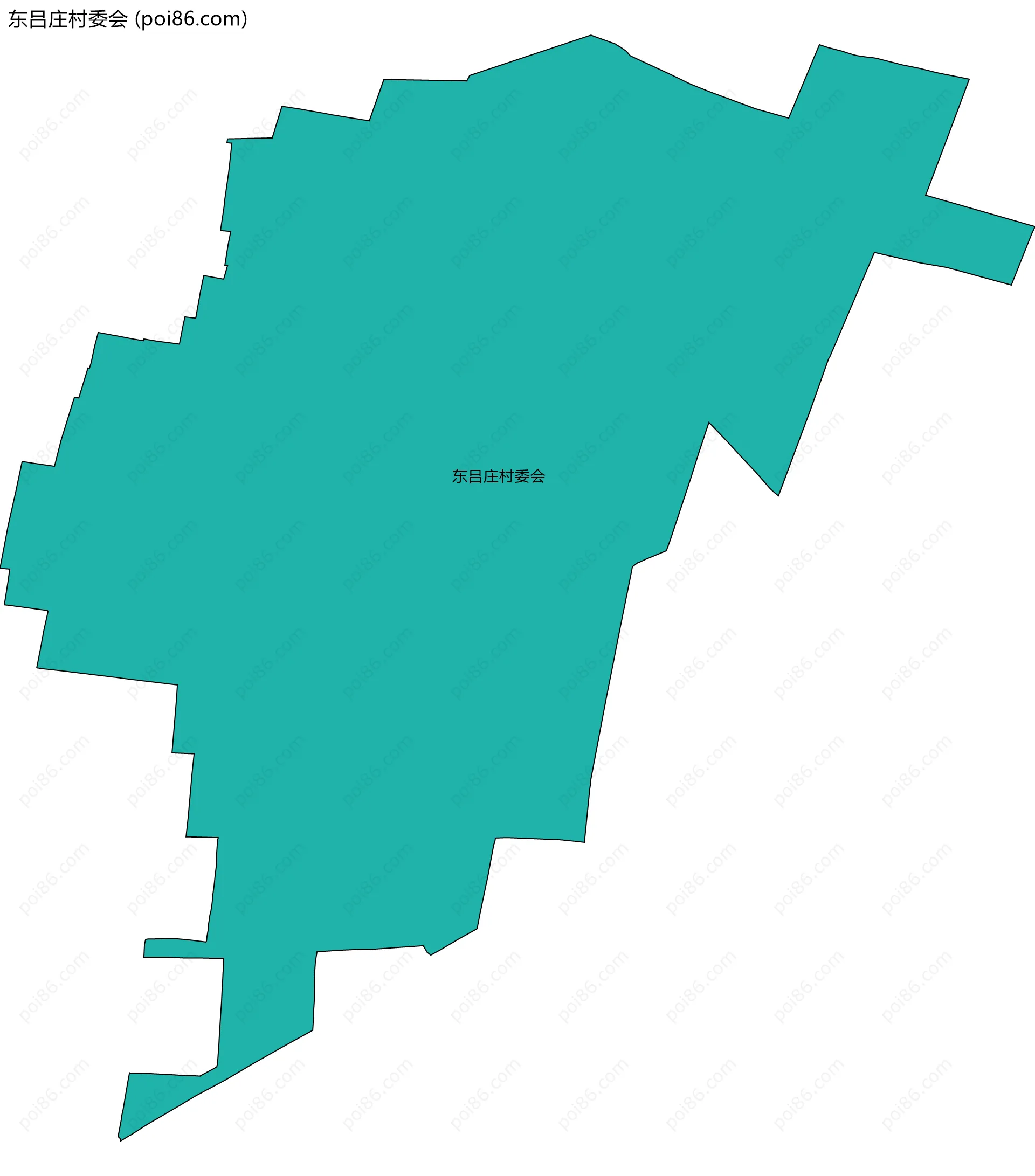 东吕庄村委会边界地图