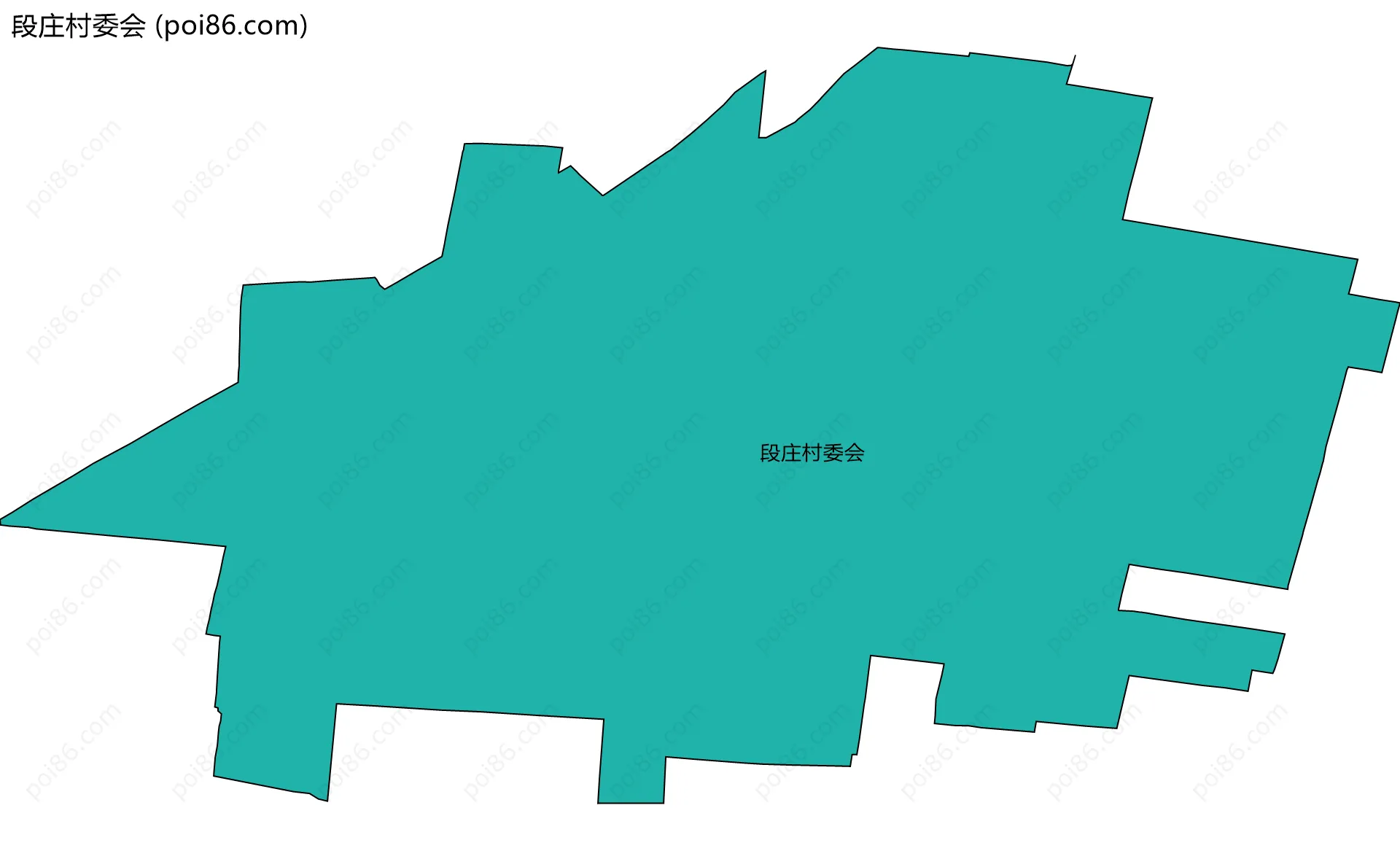 段庄村委会边界地图