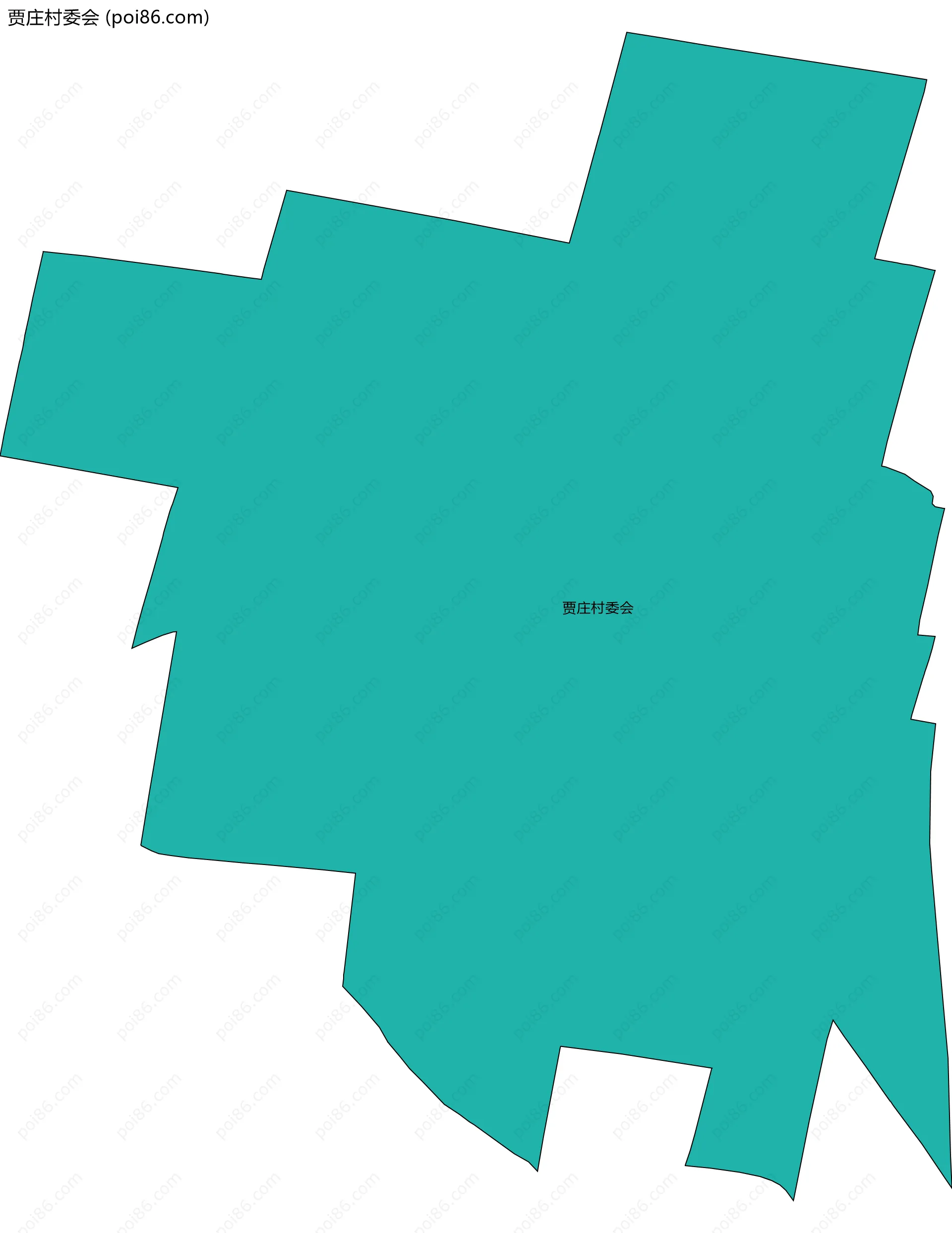 贾庄村委会边界地图