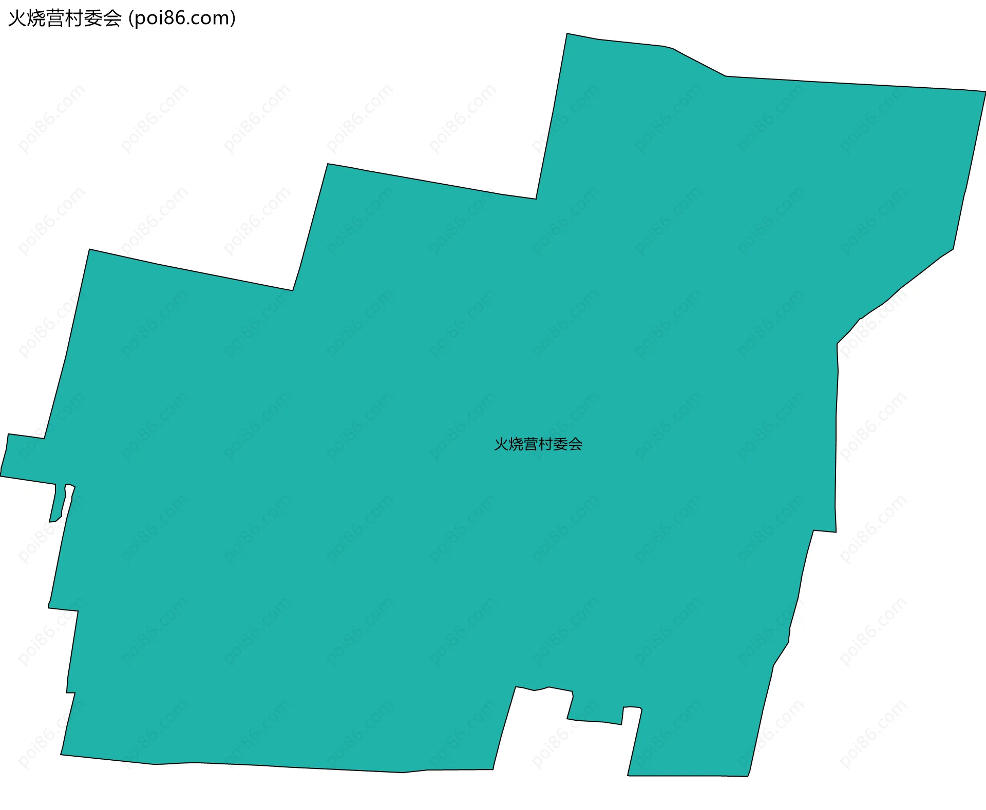 火烧营村委会边界地图