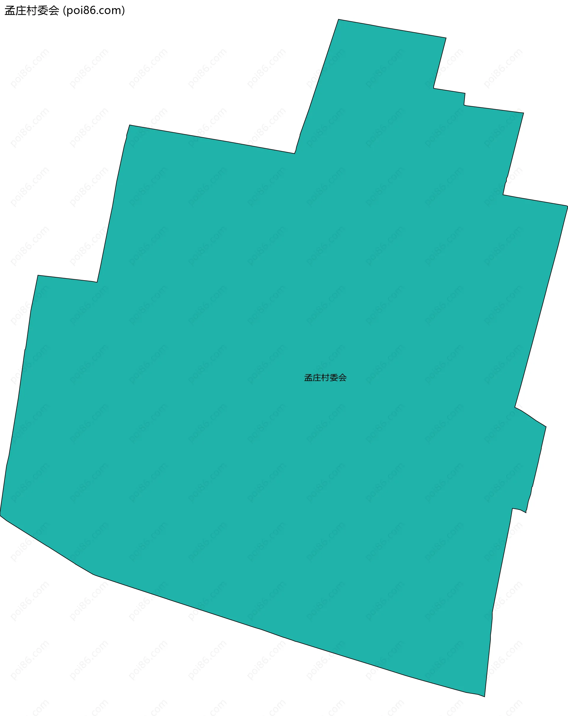 孟庄村委会边界地图