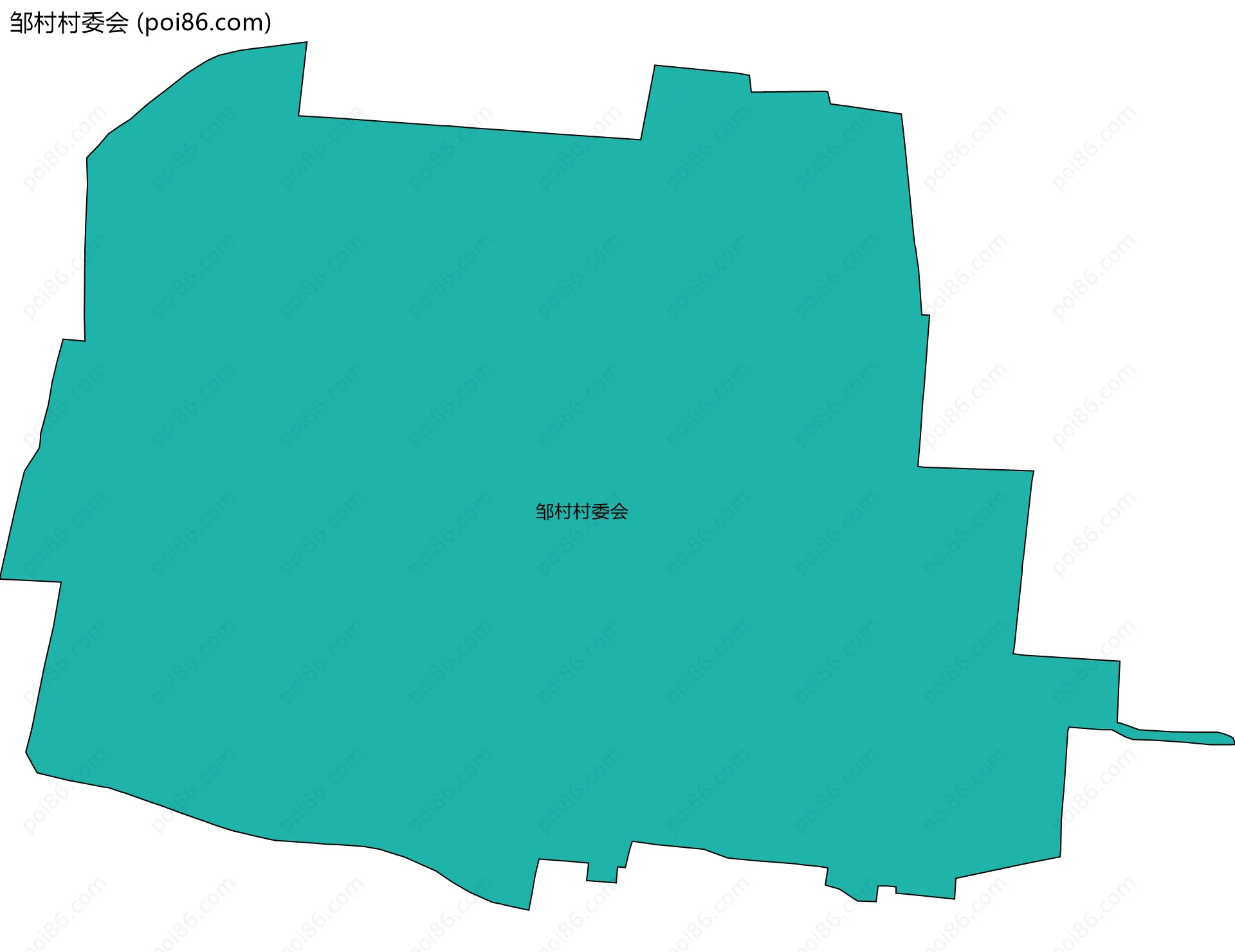 邹村村委会边界地图