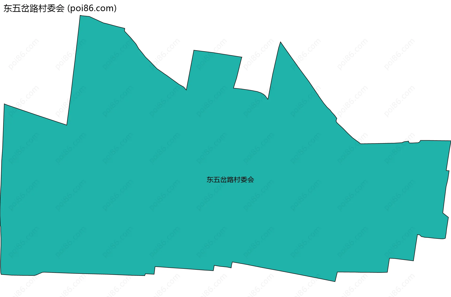 东五岔路村委会边界地图
