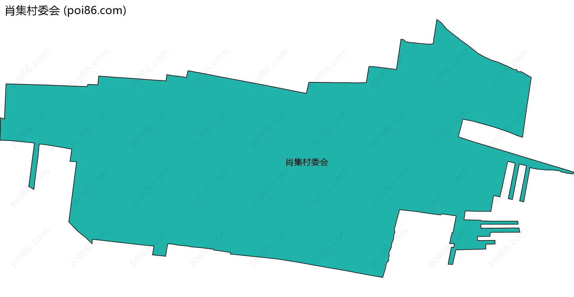 肖集村委会边界地图