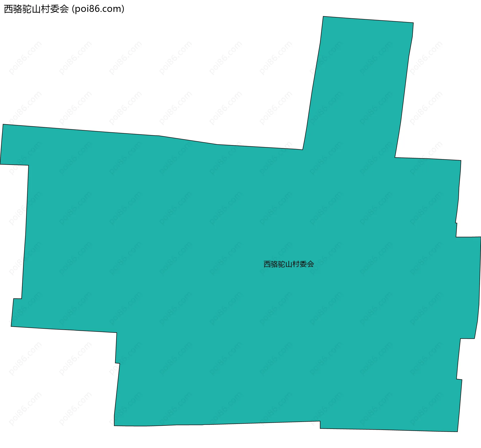 西骆驼山村委会边界地图
