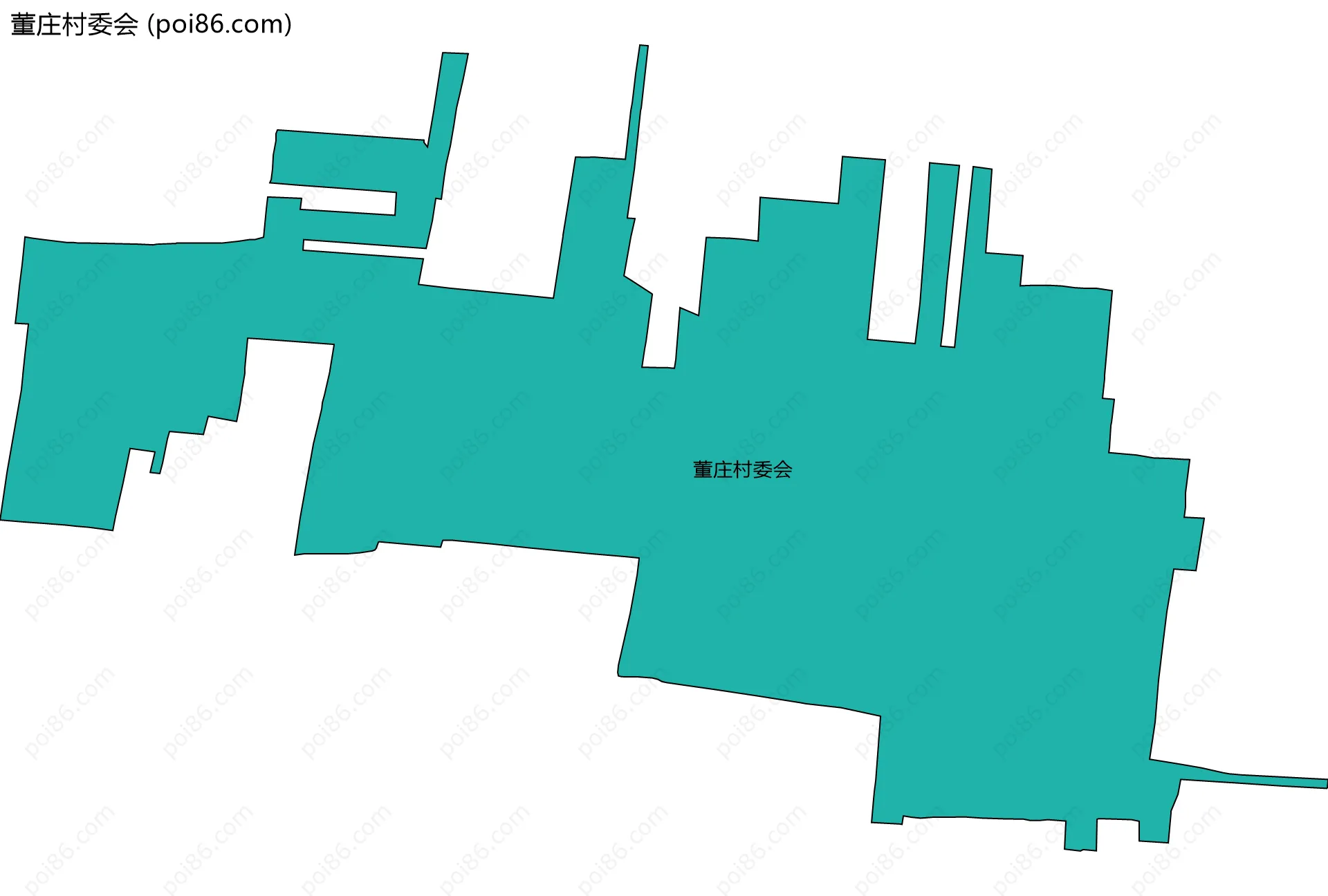 董庄村委会边界地图