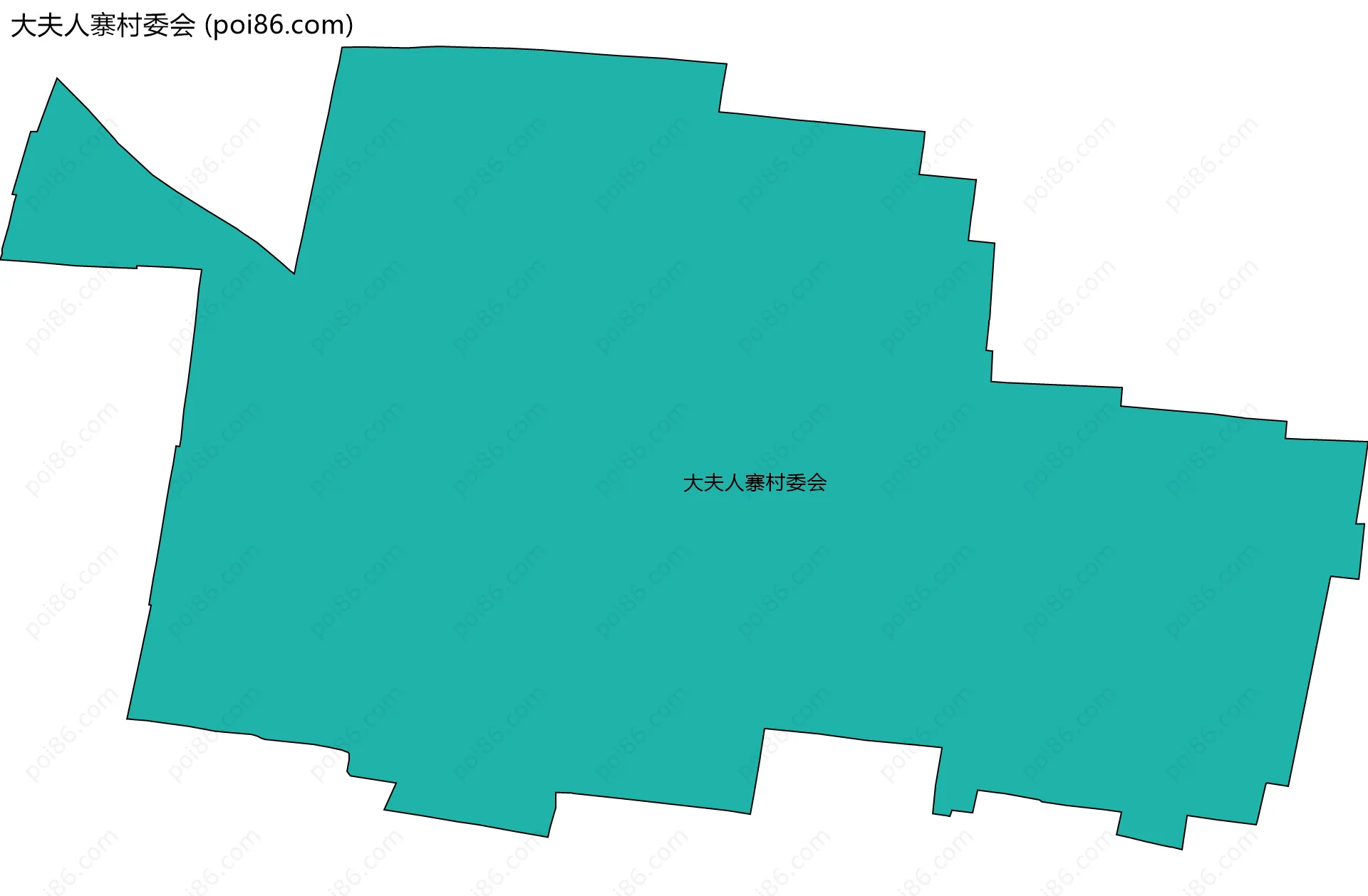 大夫人寨村委会边界地图