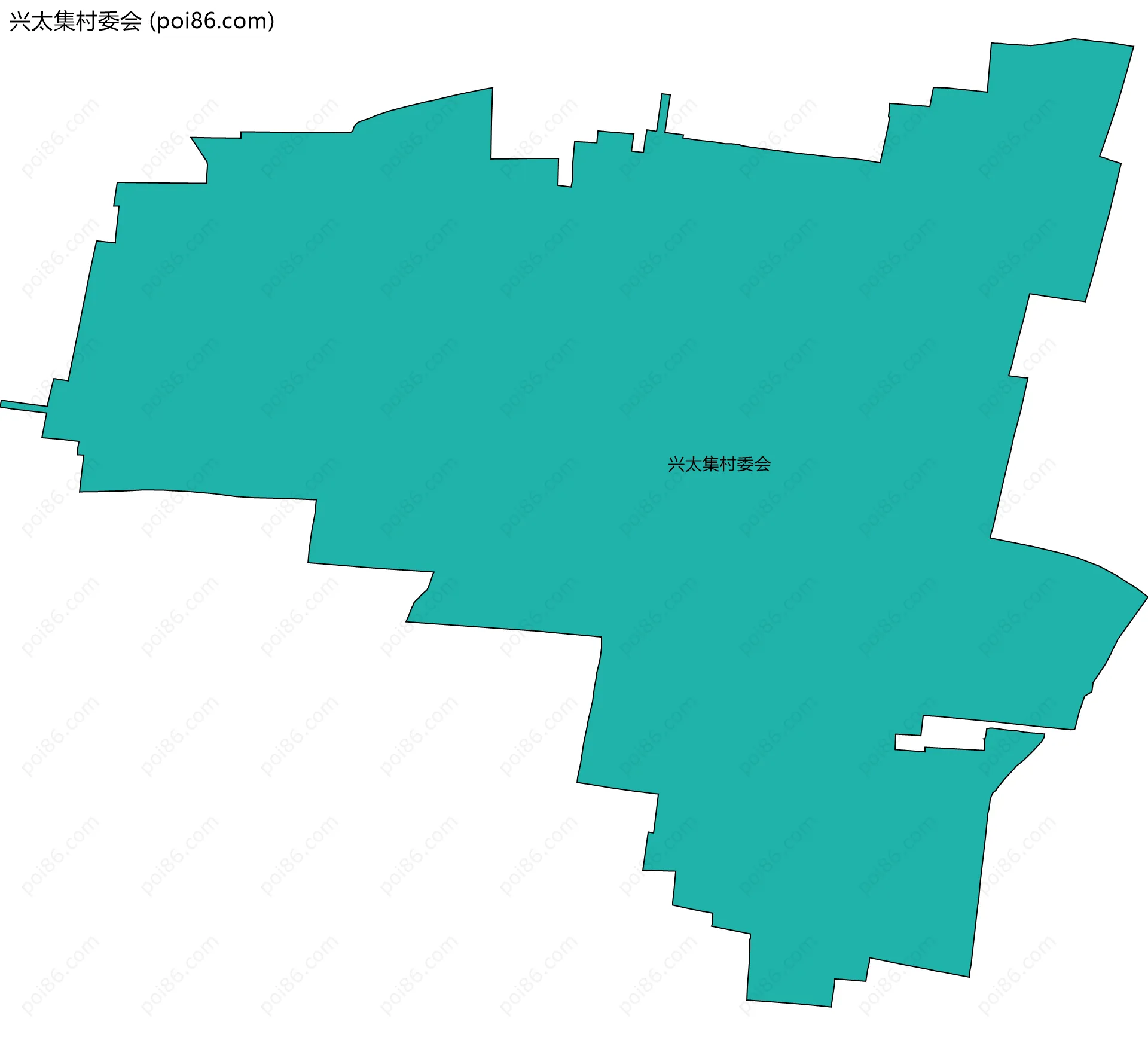 兴太集村委会边界地图