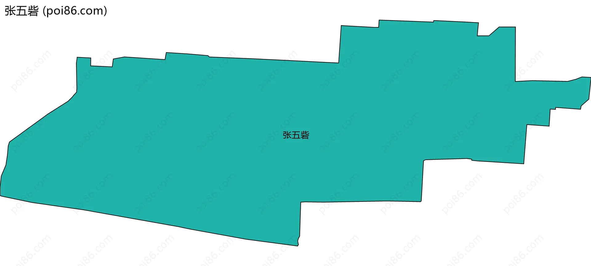 张五砦边界地图