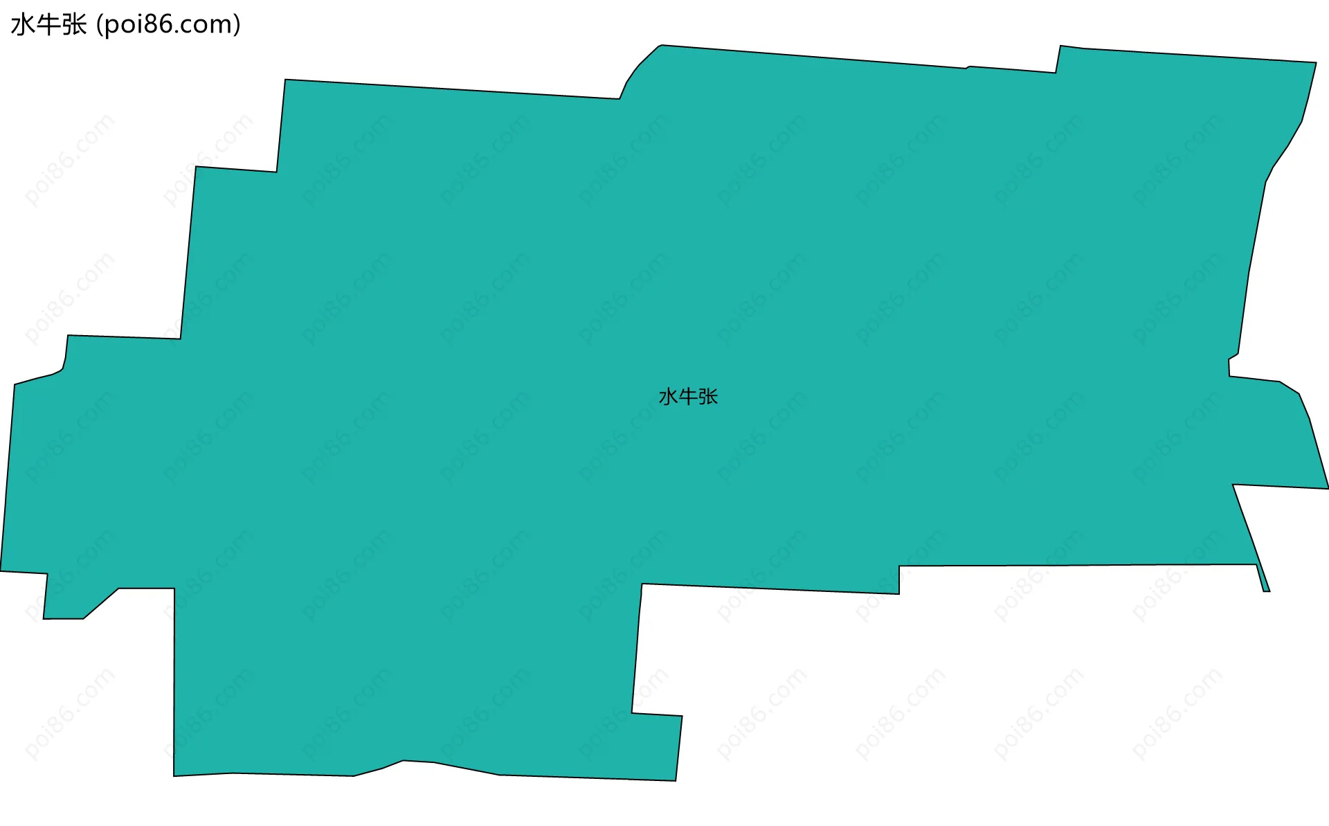 水牛张边界地图