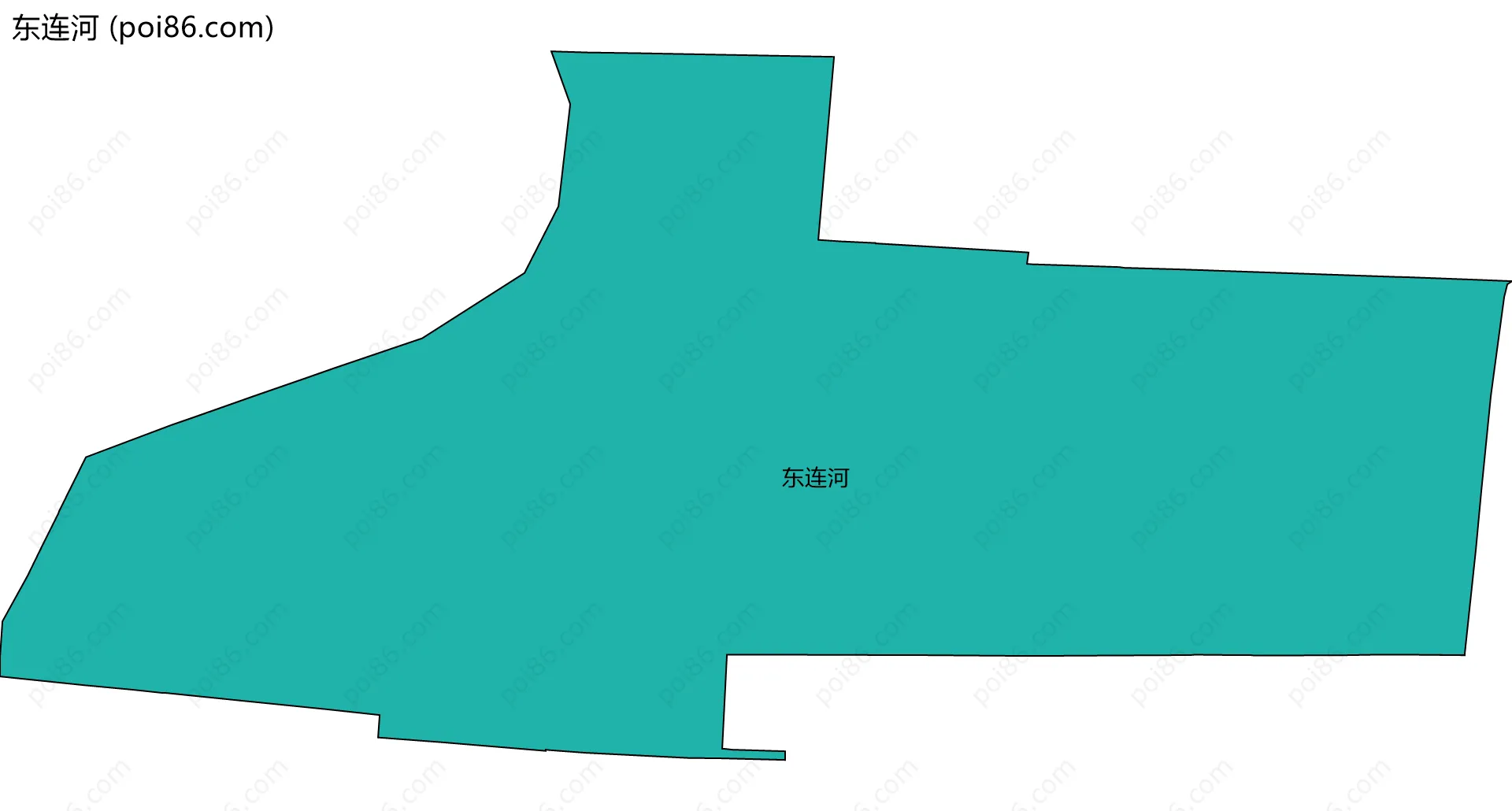 东连河边界地图