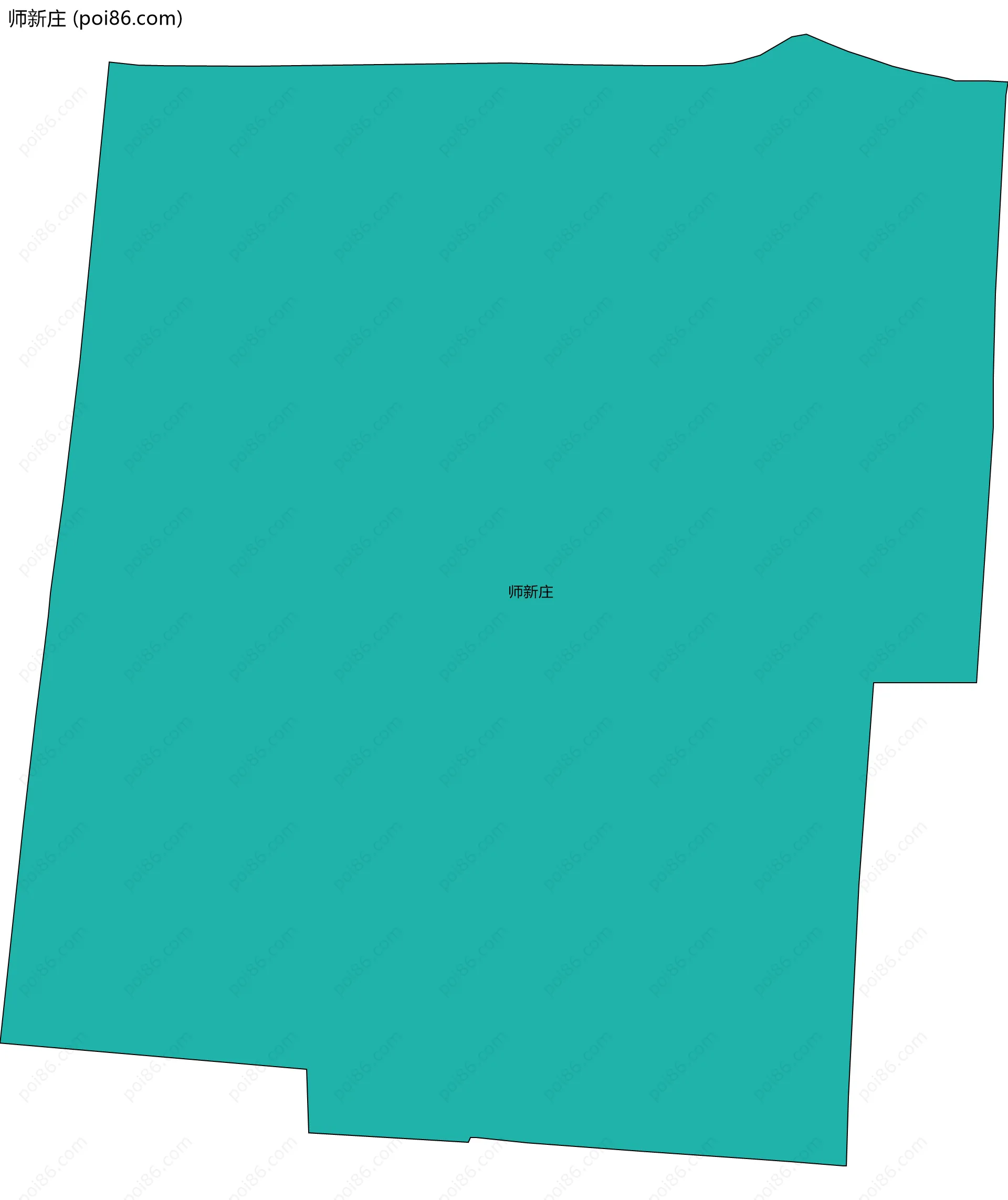 师新庄边界地图