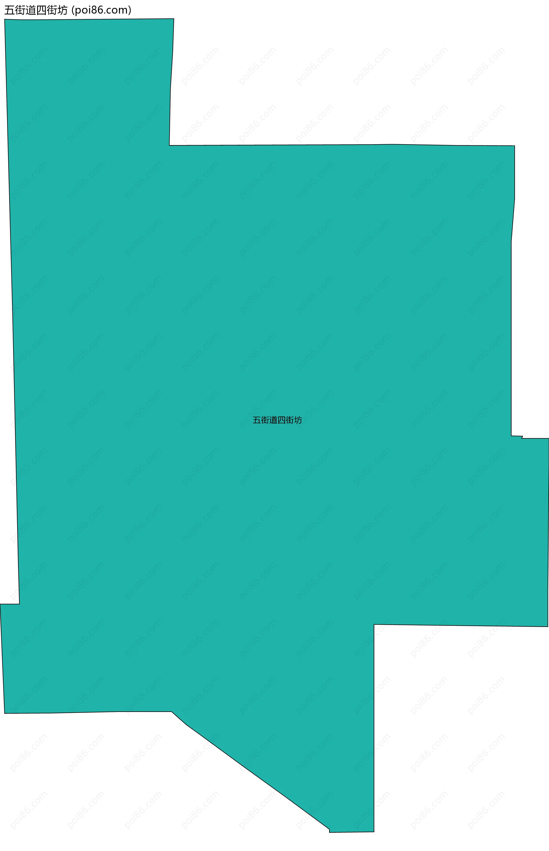 五街道四街坊边界地图