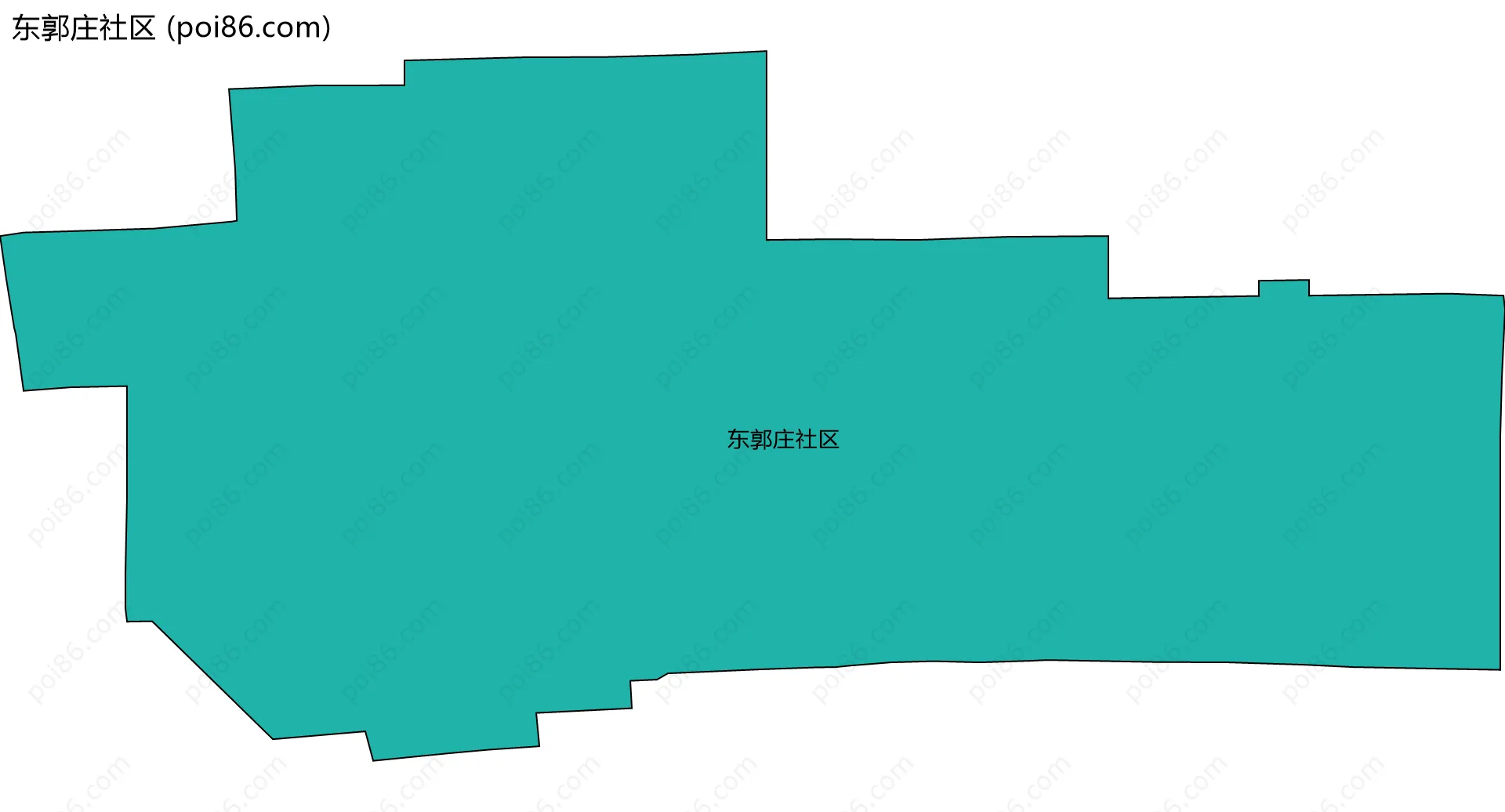 东郭庄社区边界地图