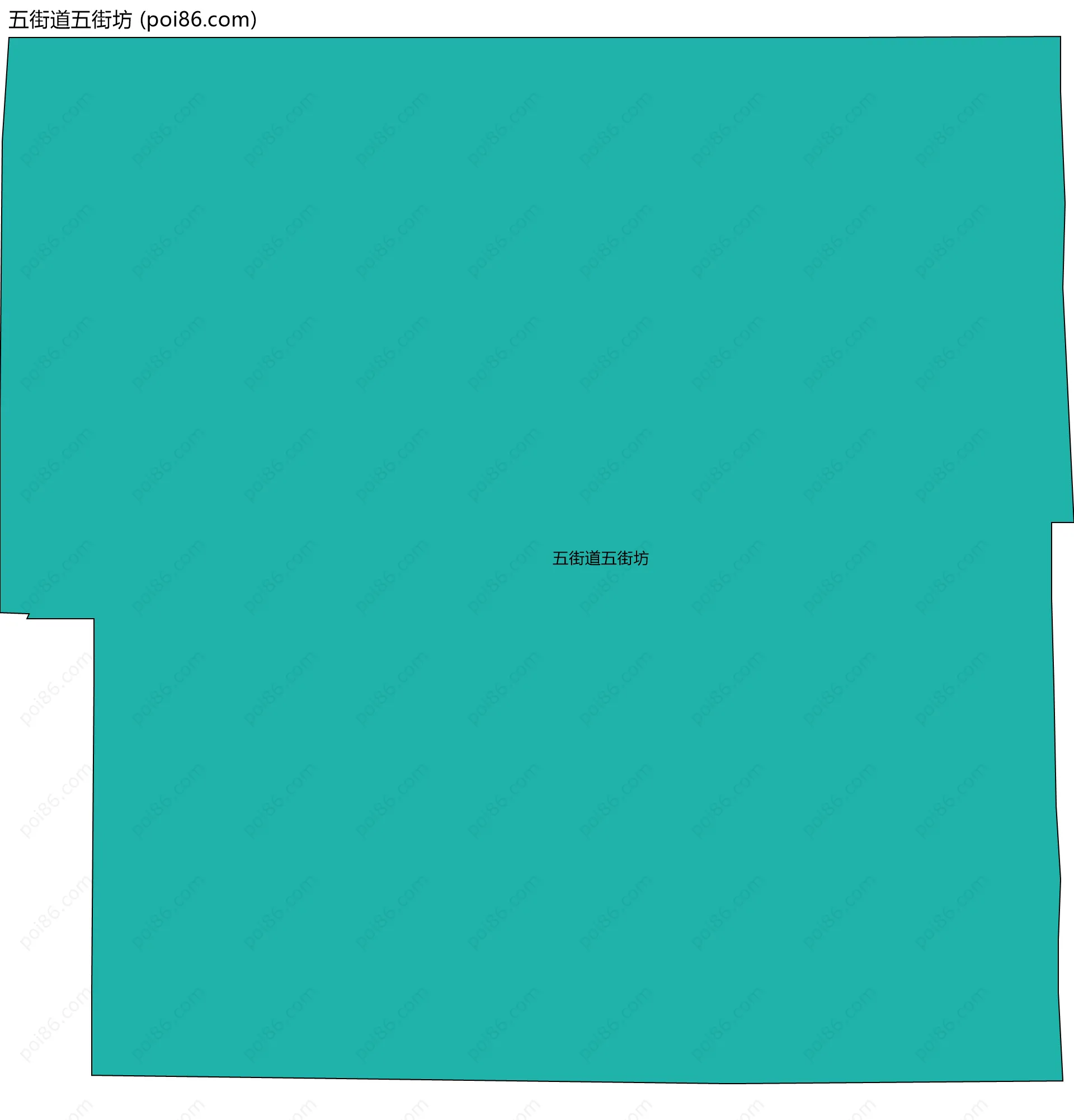 五街道五街坊边界地图