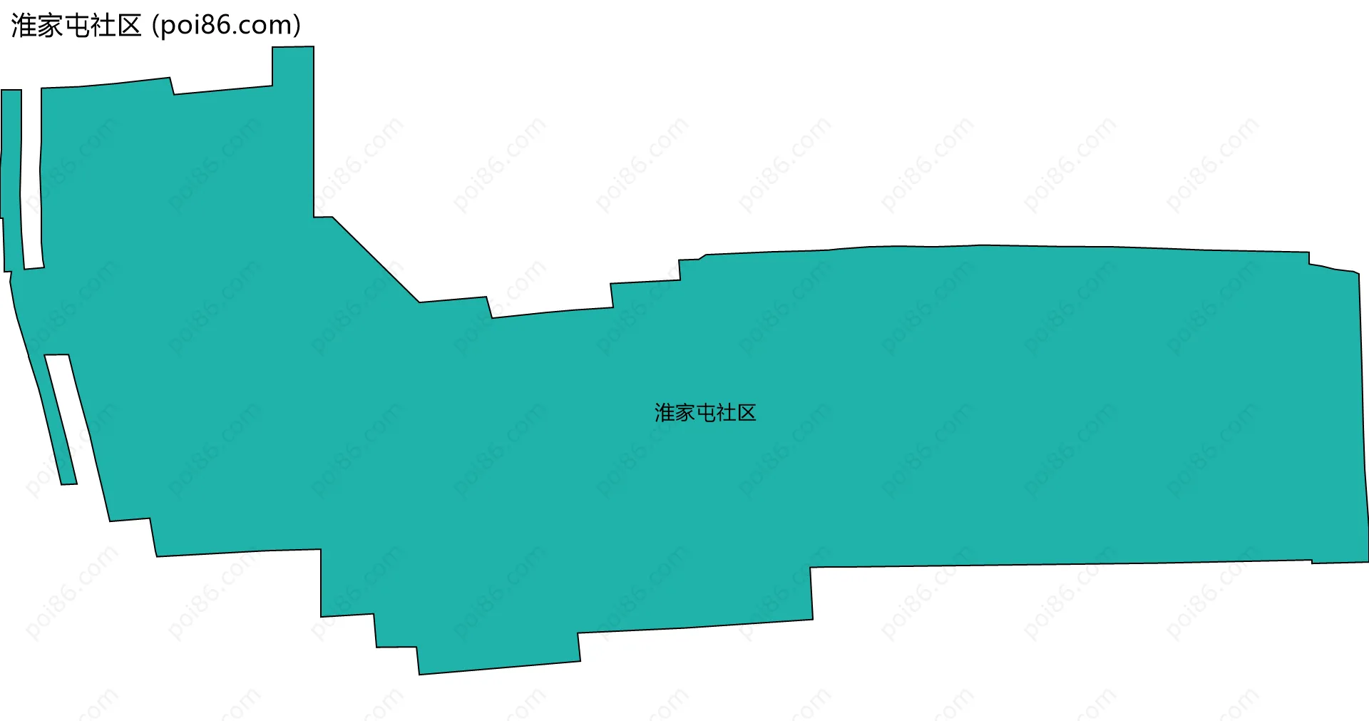 淮家屯社区边界地图