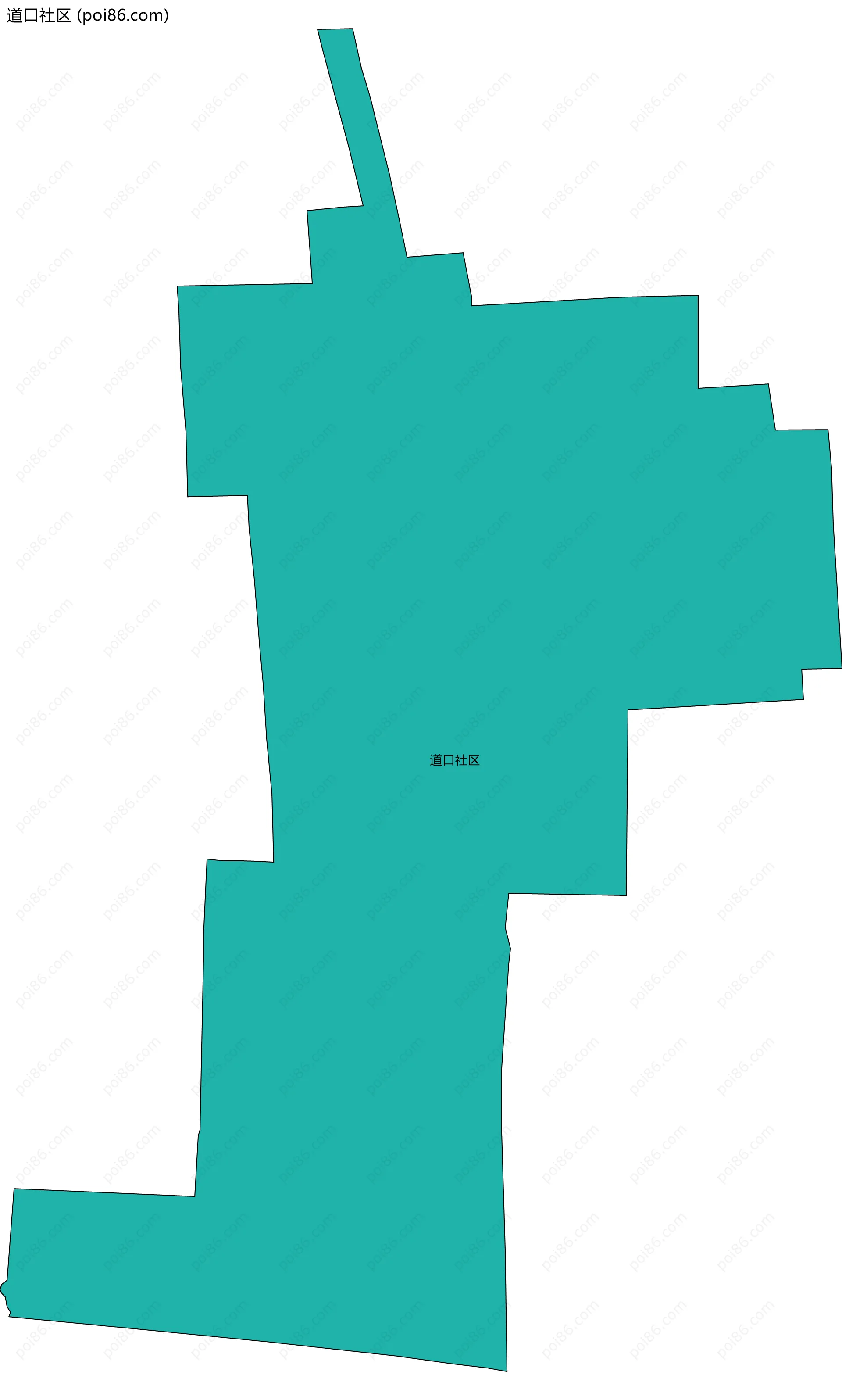道口社区边界地图