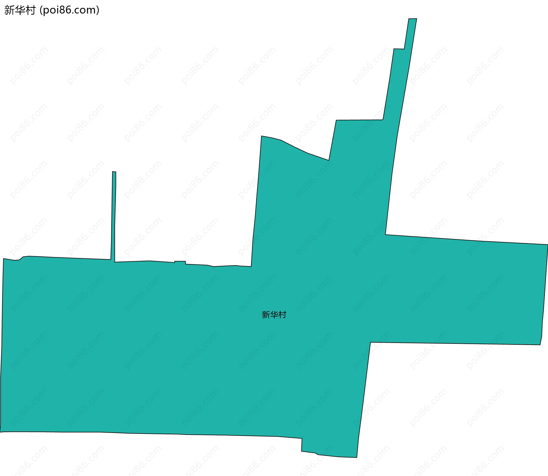 新华村边界地图