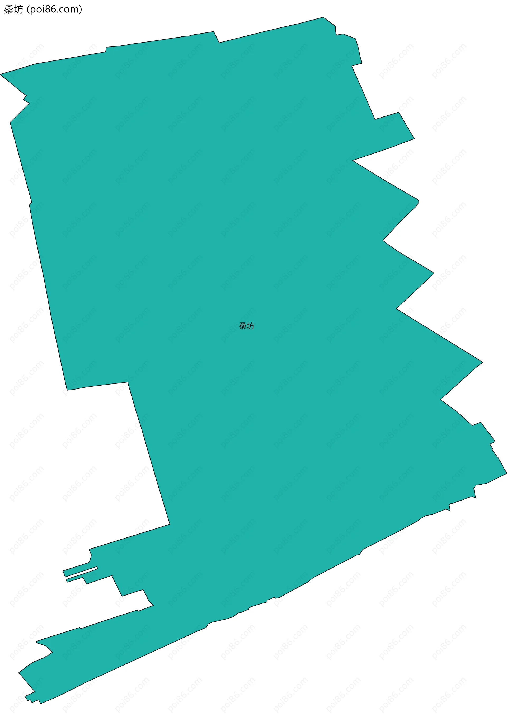 桑坊边界地图