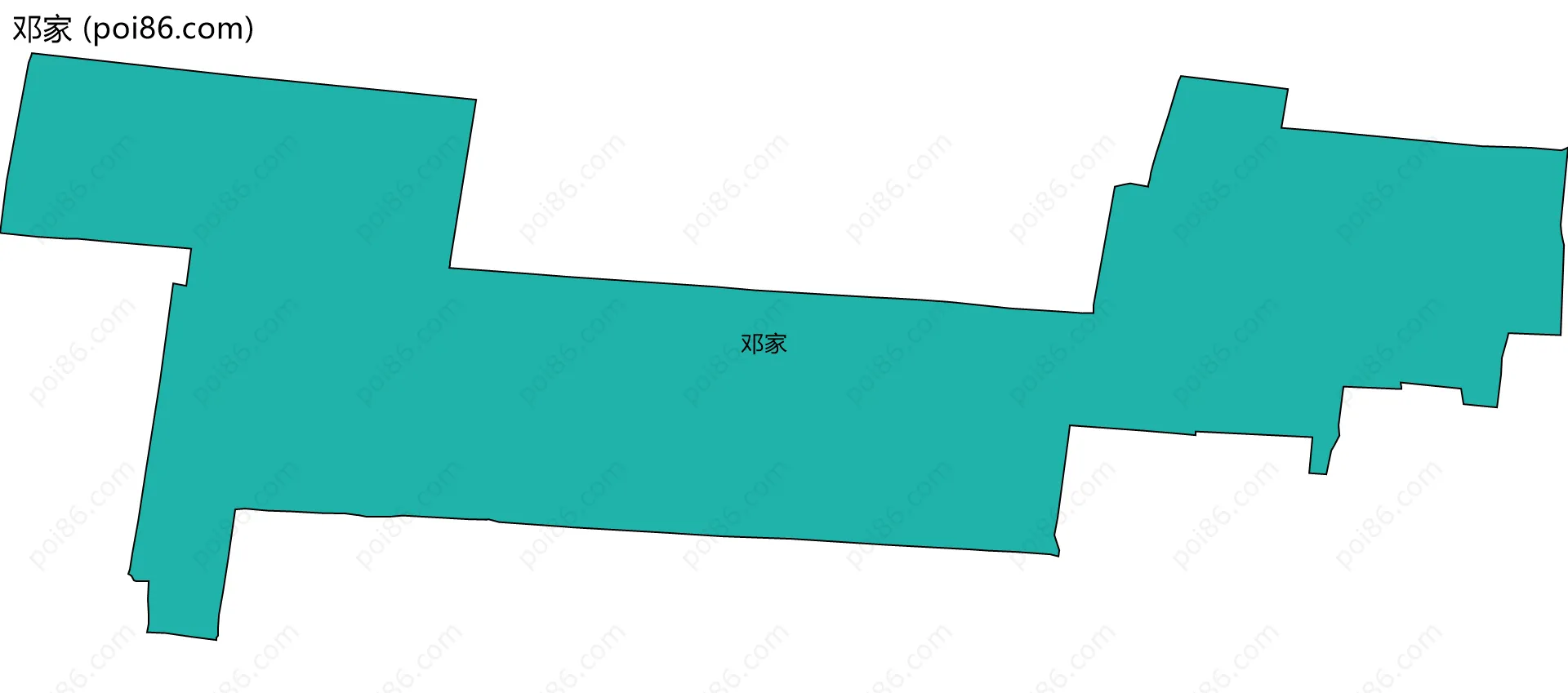 邓家边界地图