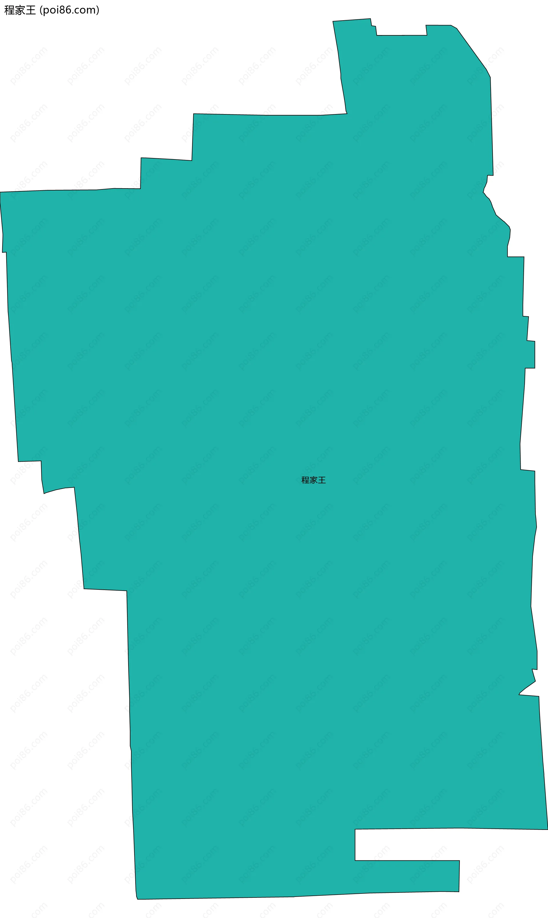 程家王边界地图