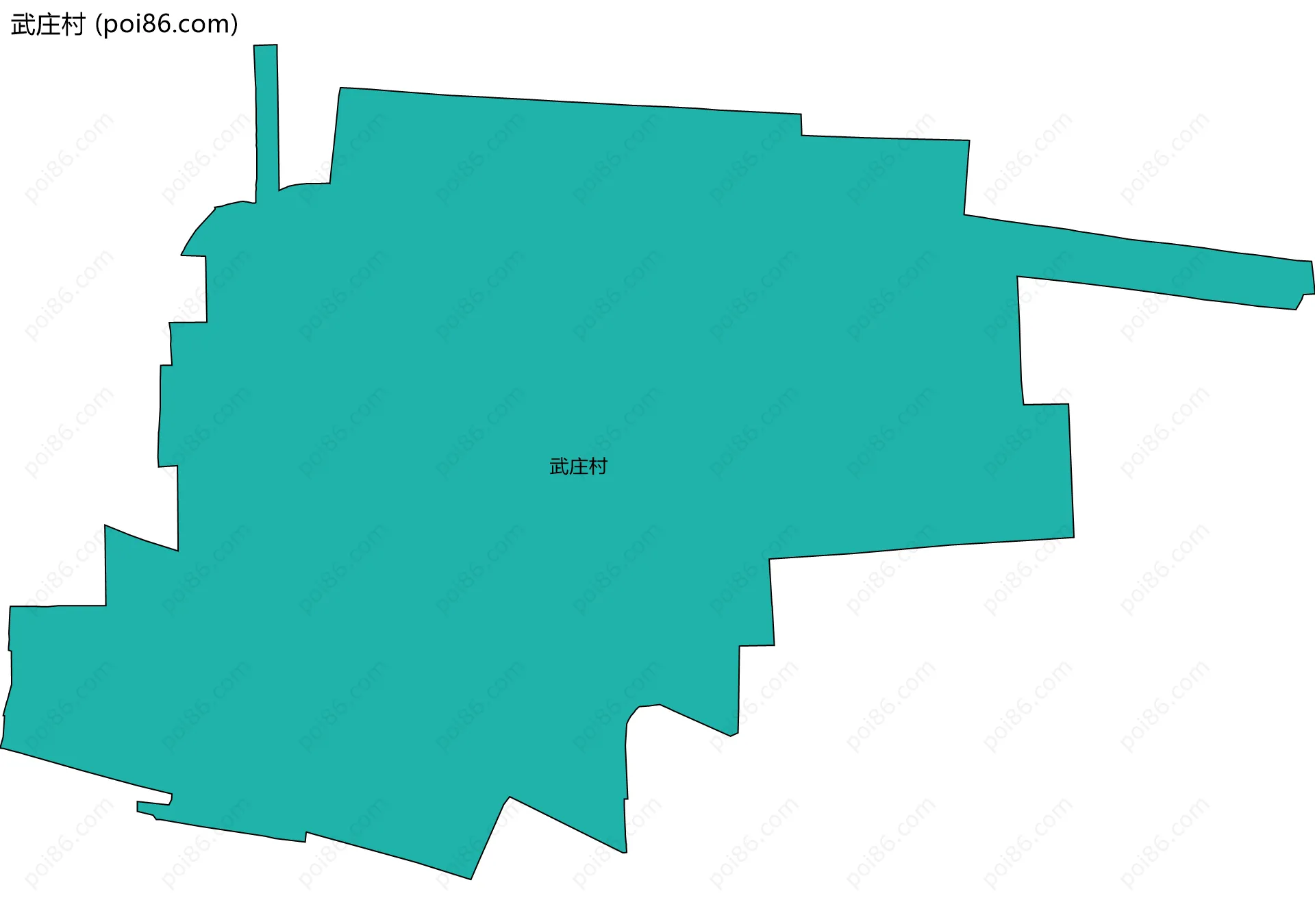 武庄村边界地图