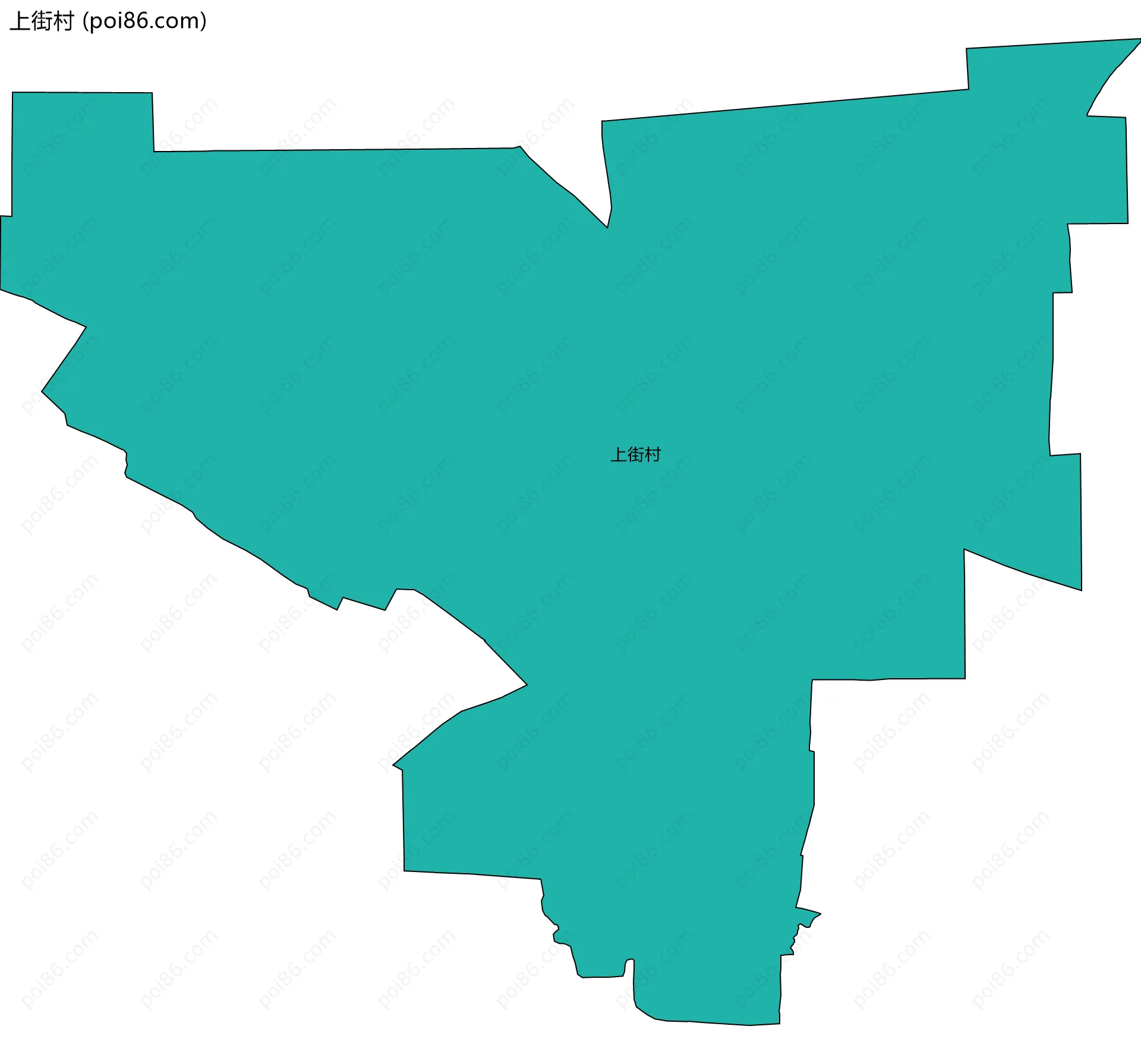 上街村边界地图