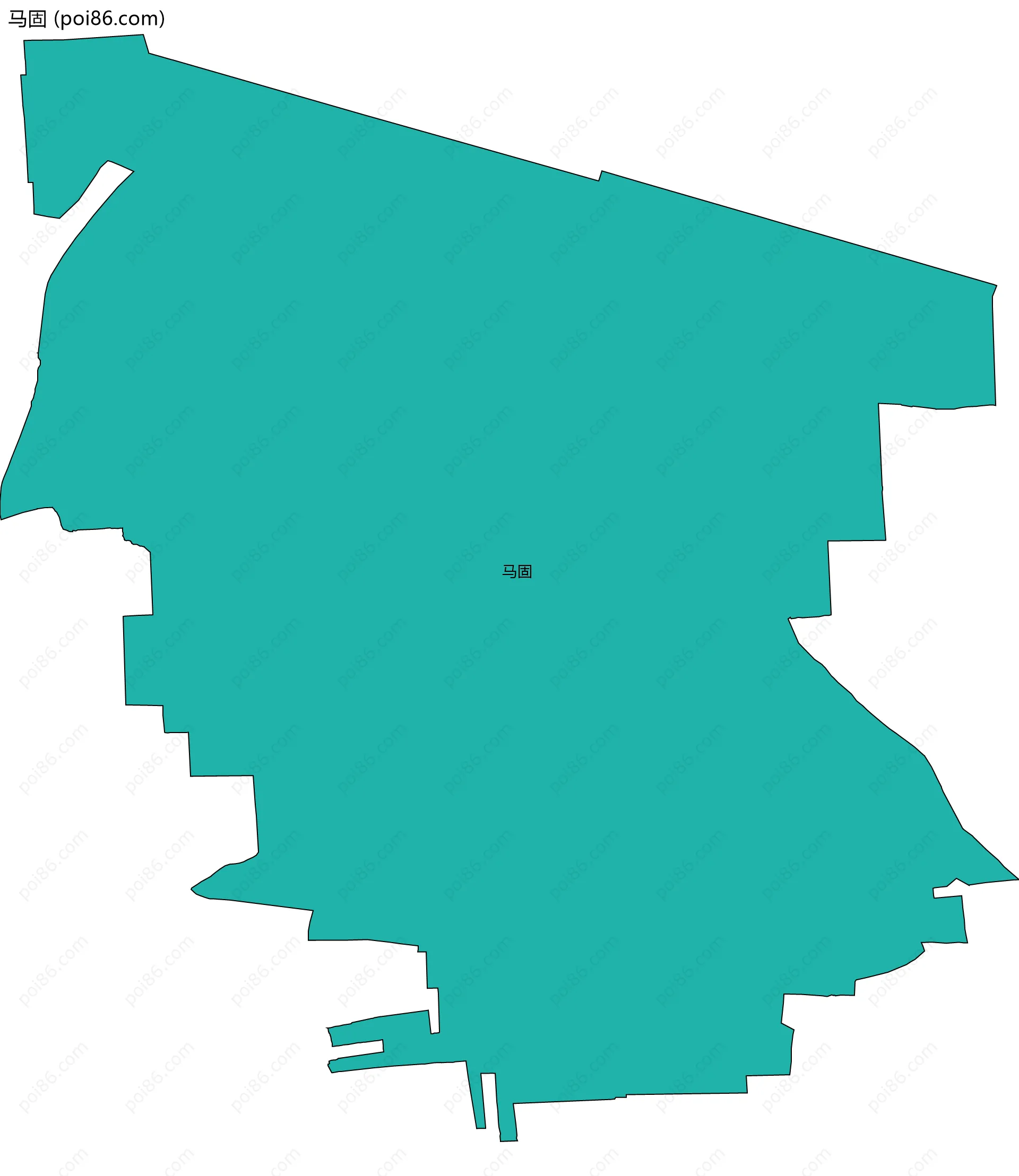 马固边界地图