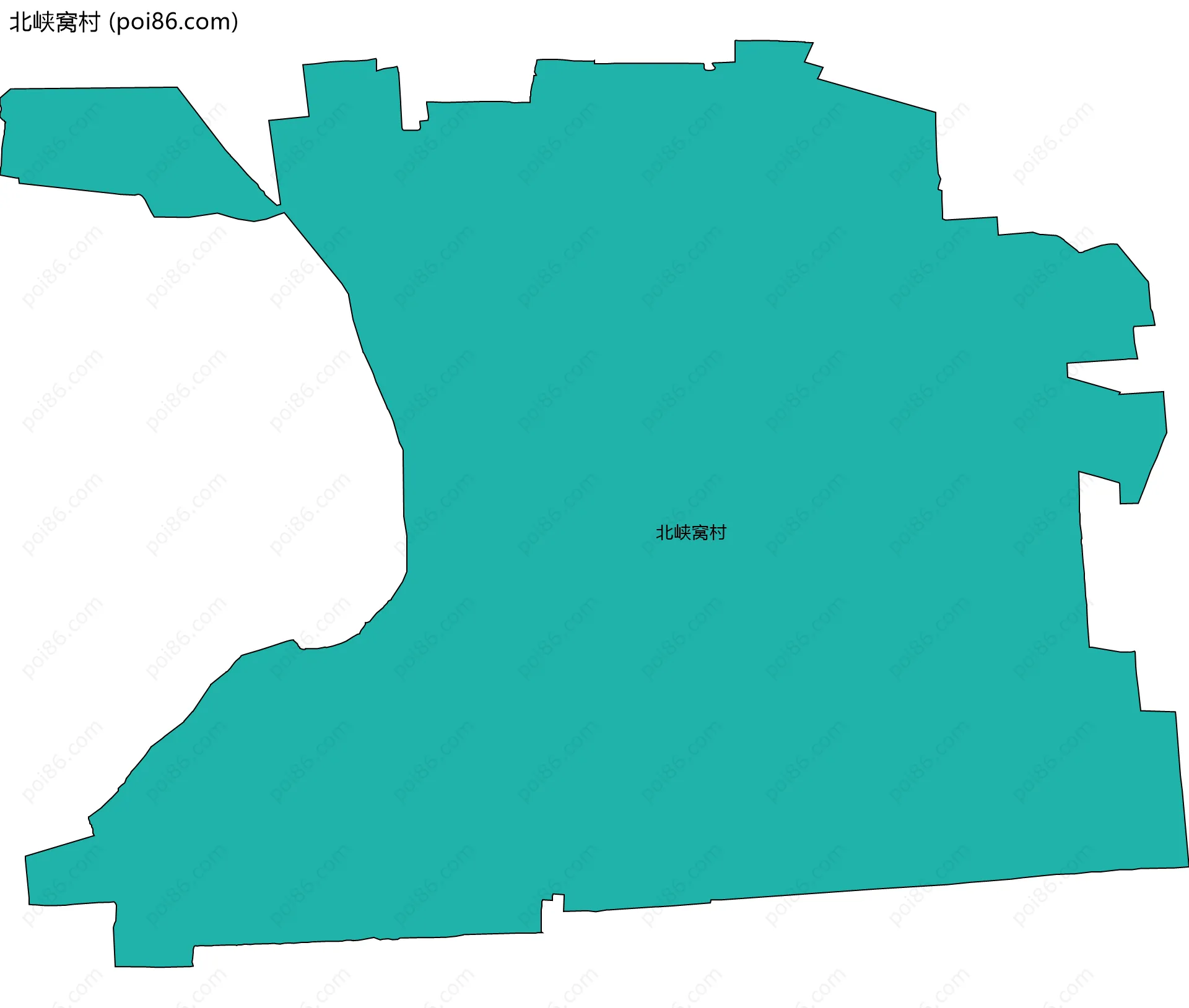 北峡窝村边界地图