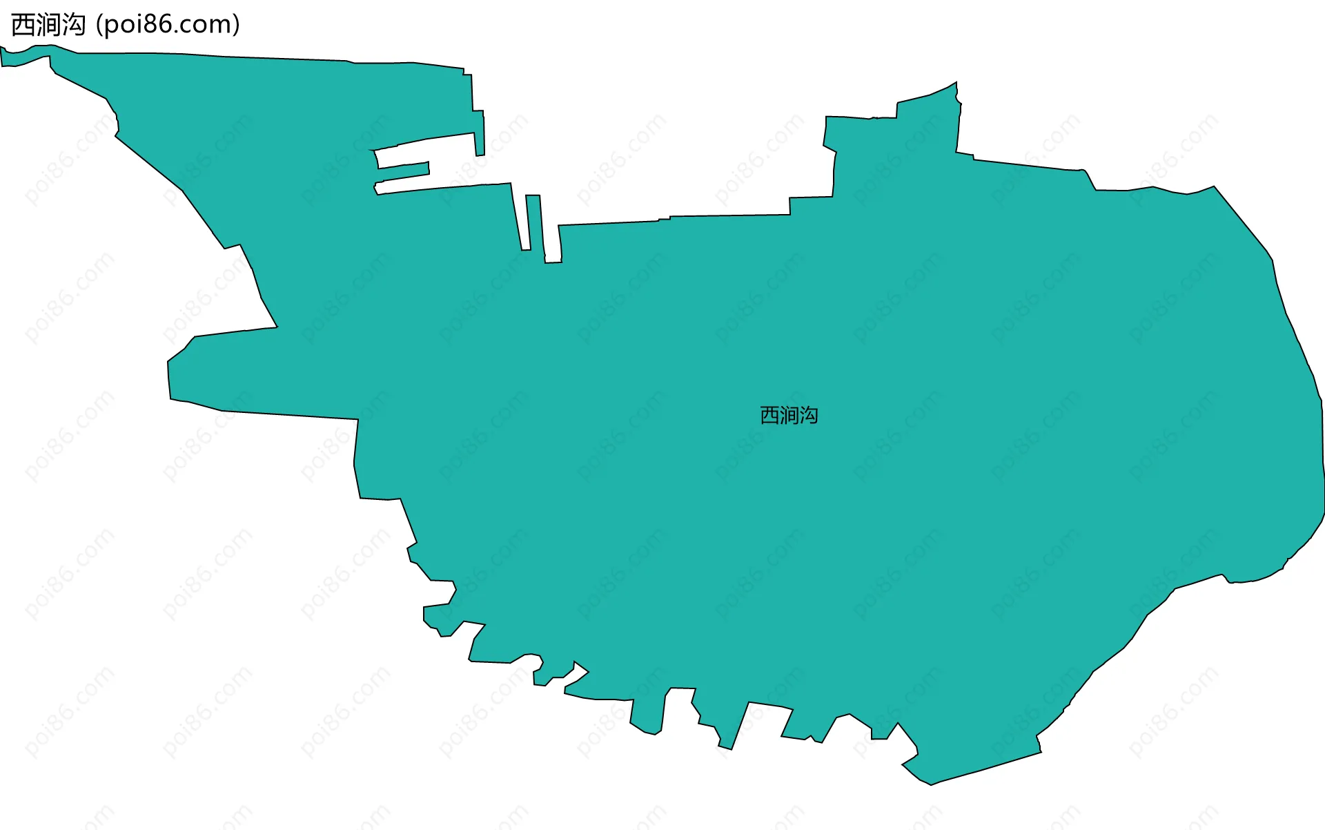 西涧沟边界地图