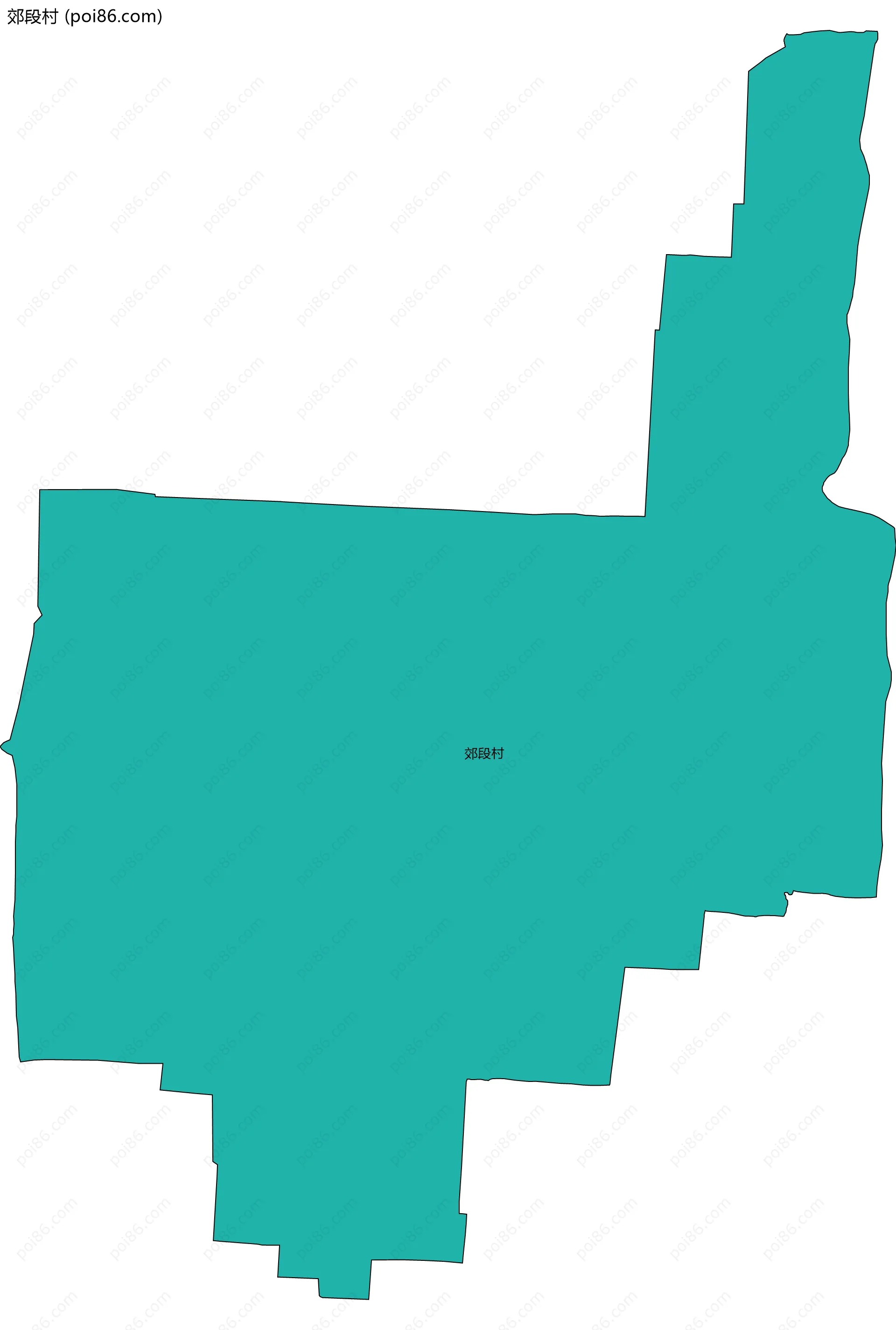 郊段村边界地图