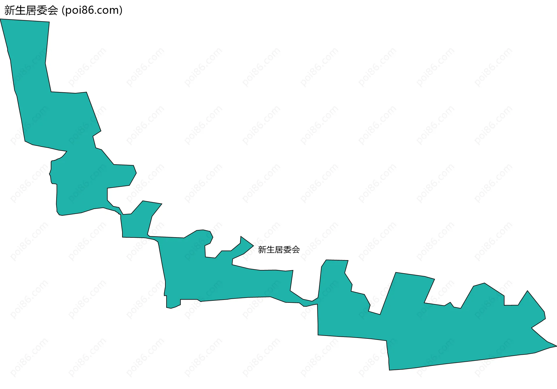 新生居委会边界地图
