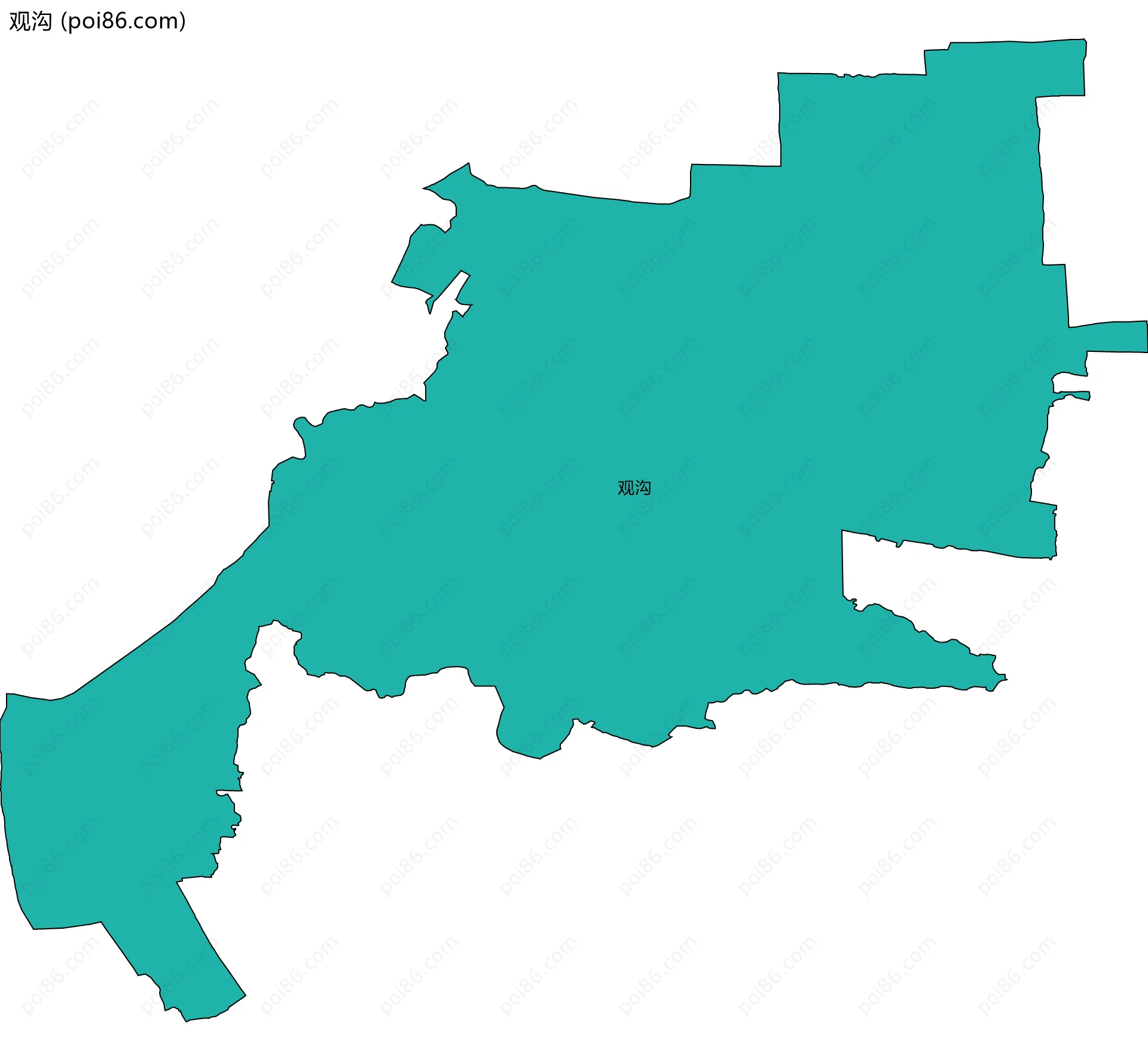 观沟边界地图