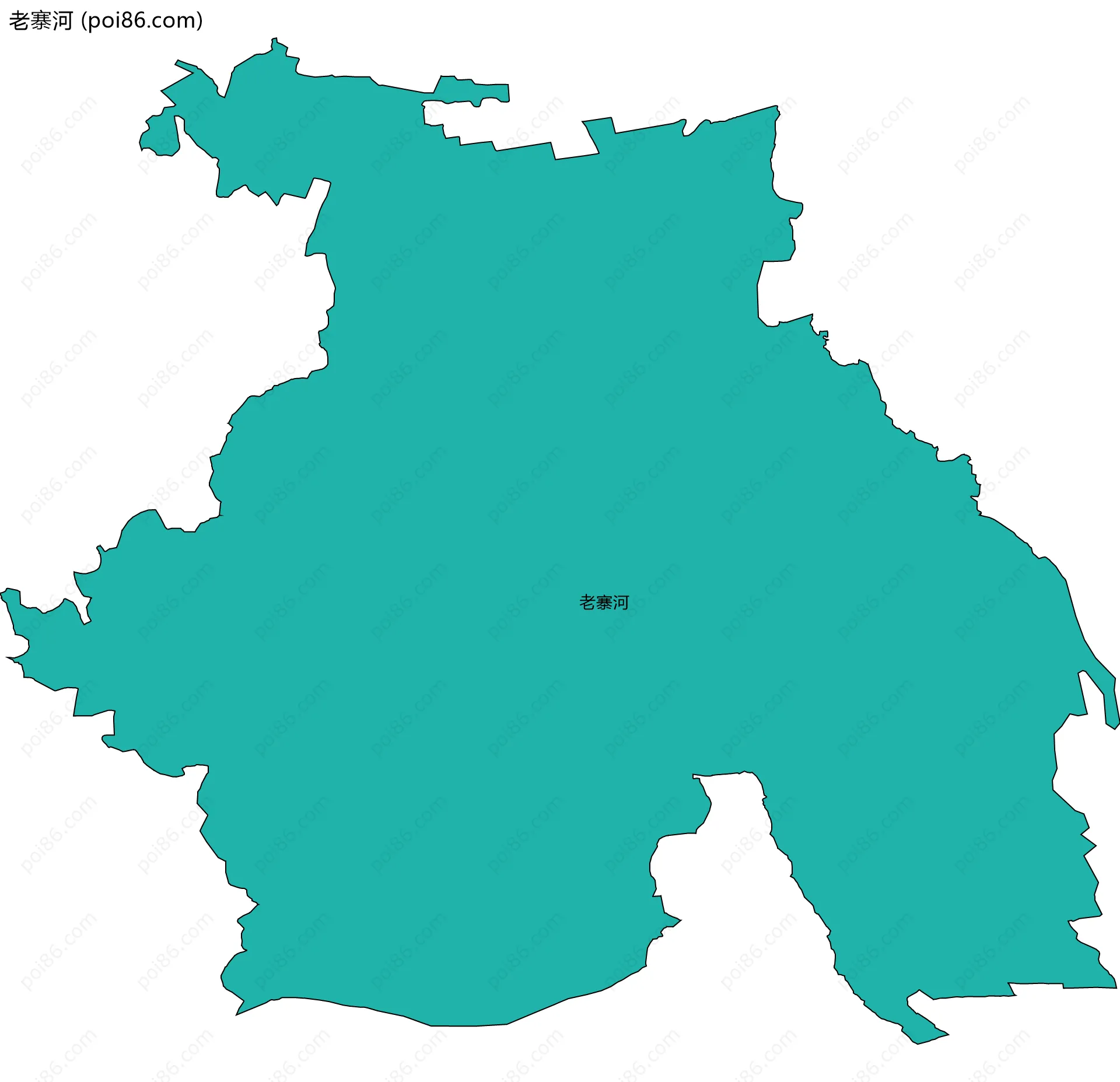 老寨河边界地图