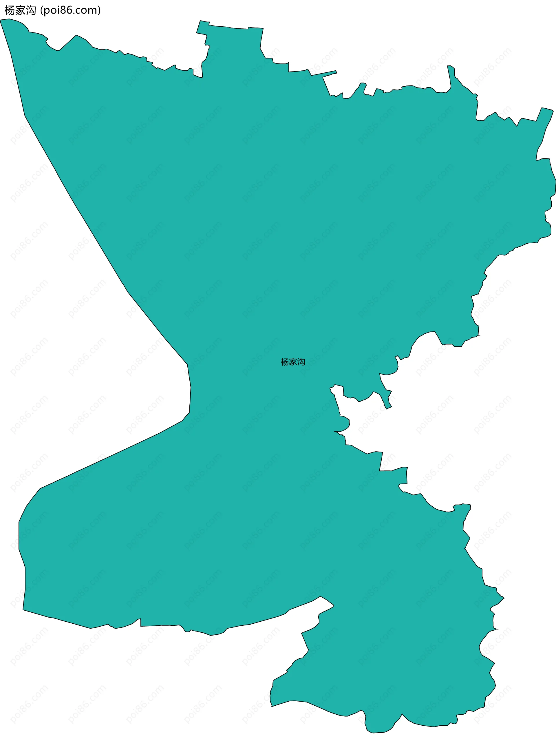 杨家沟边界地图