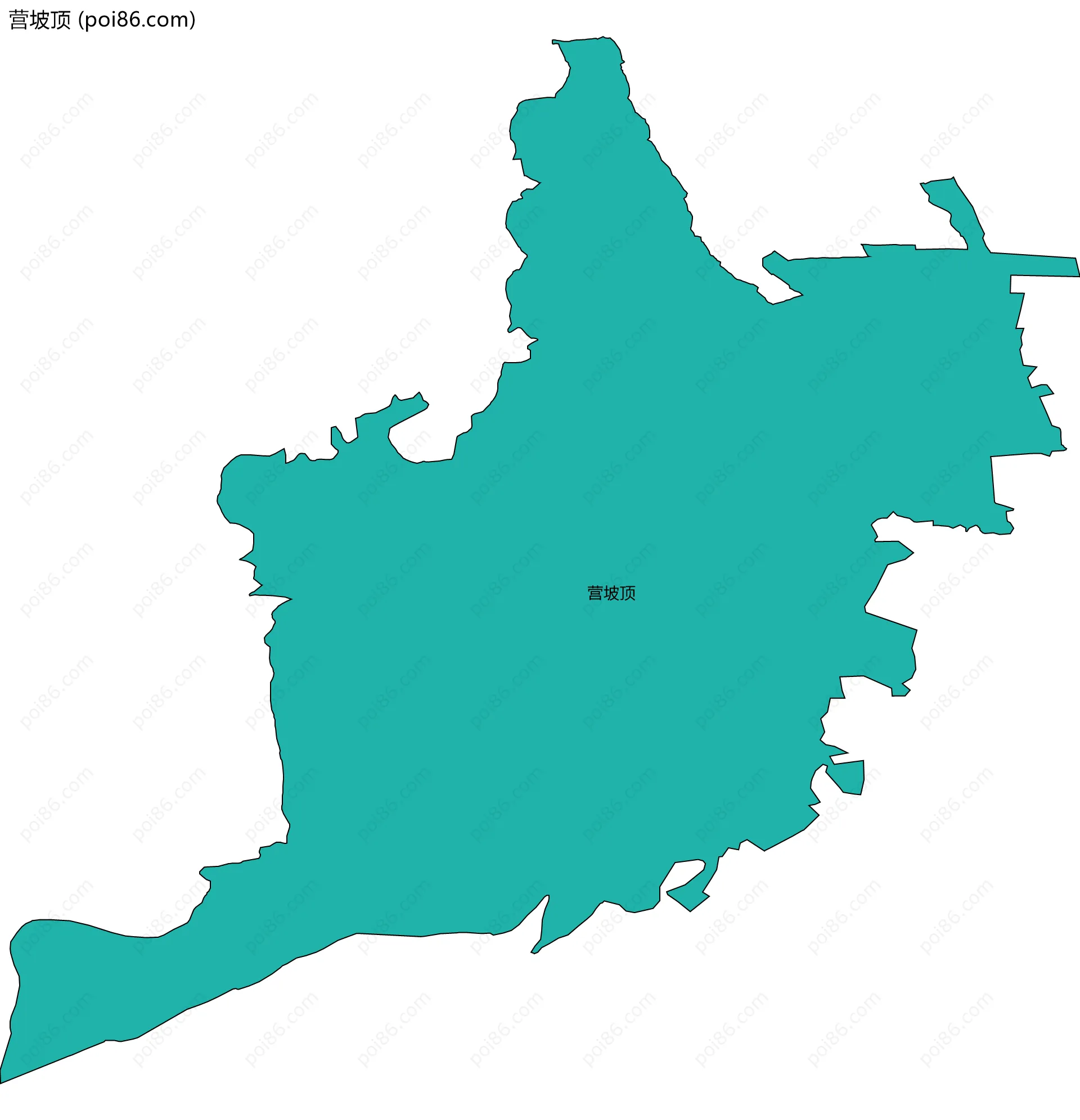 营坡顶边界地图