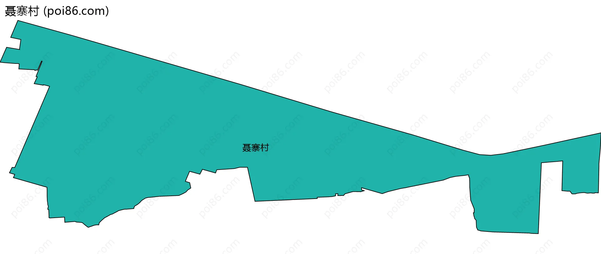 聂寨村边界地图