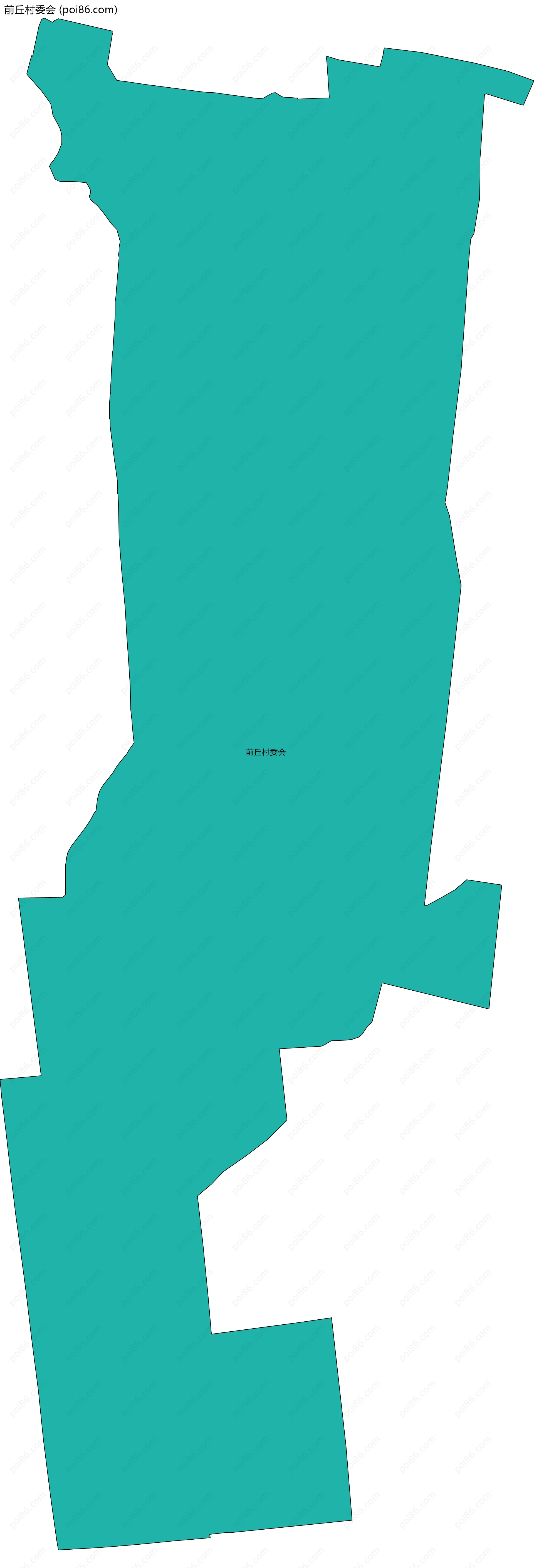 前丘村委会边界地图