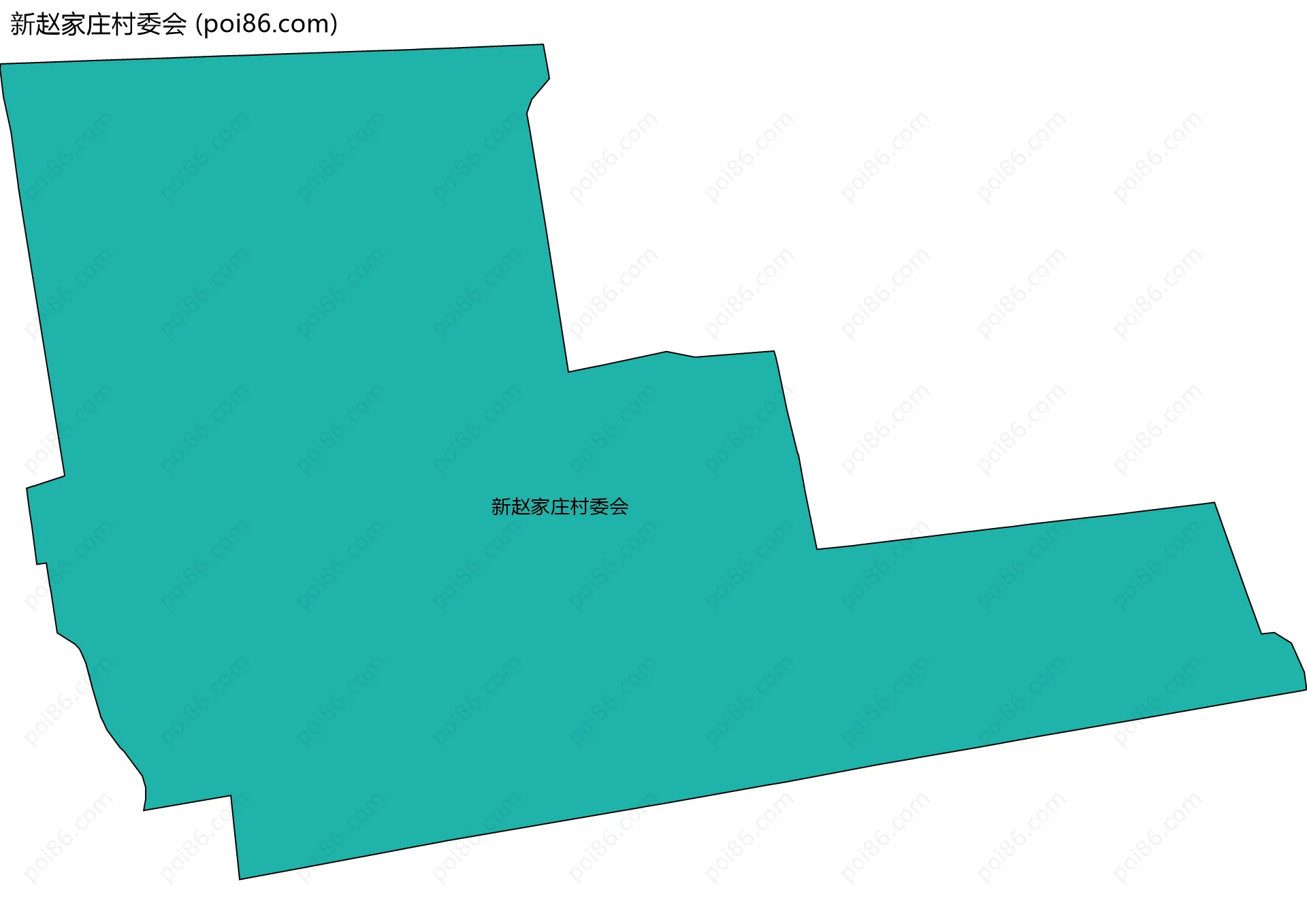 新赵家庄村委会边界地图