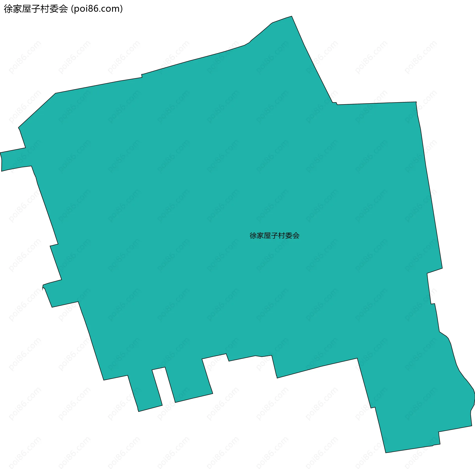 徐家屋子村委会边界地图