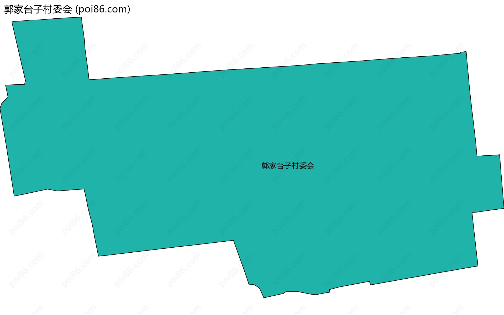 郭家台子村委会边界地图