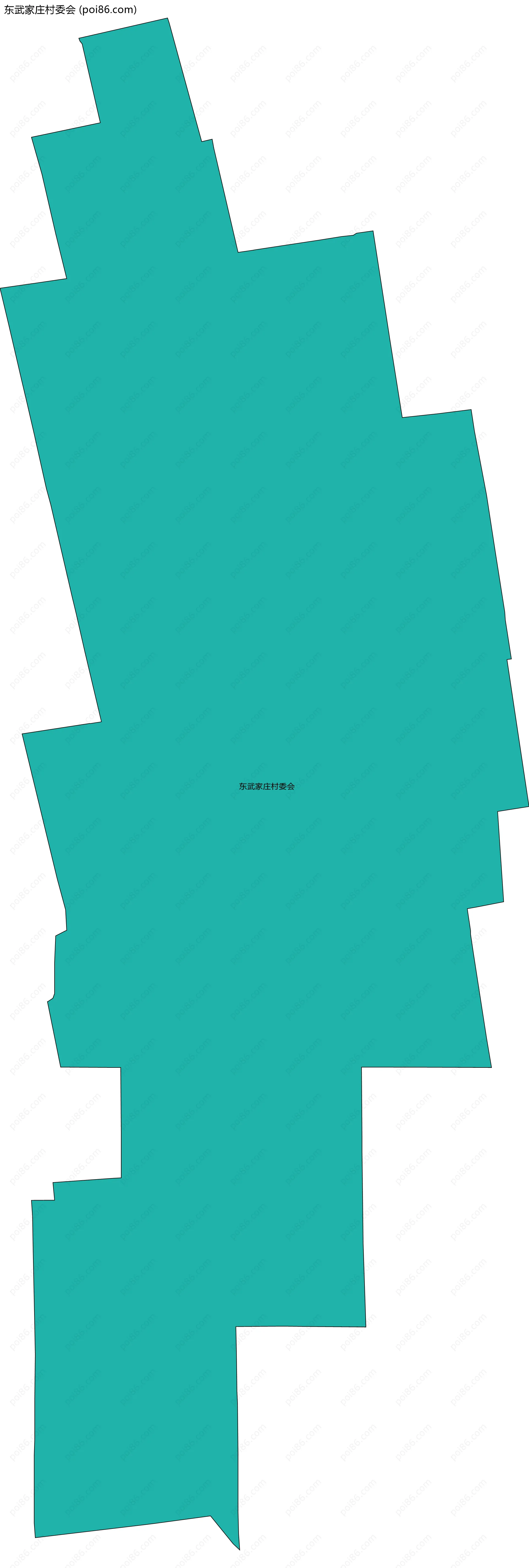 东武家庄村委会边界地图