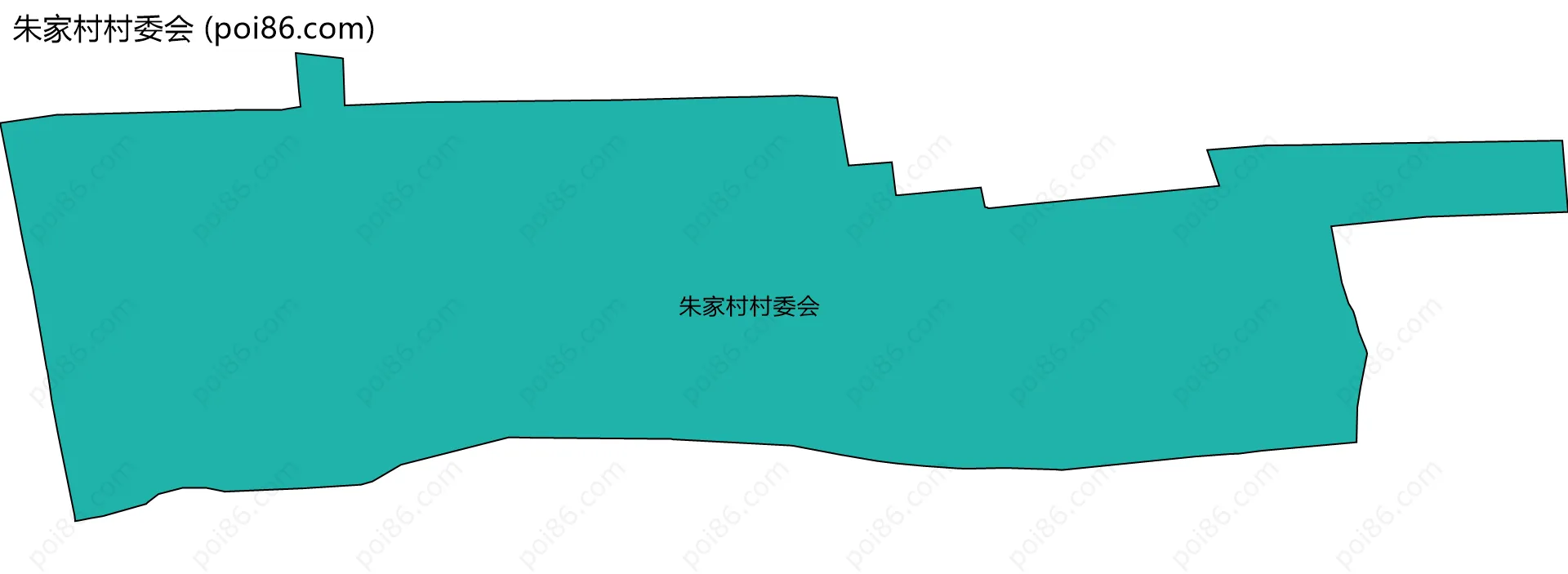 朱家村村委会边界地图