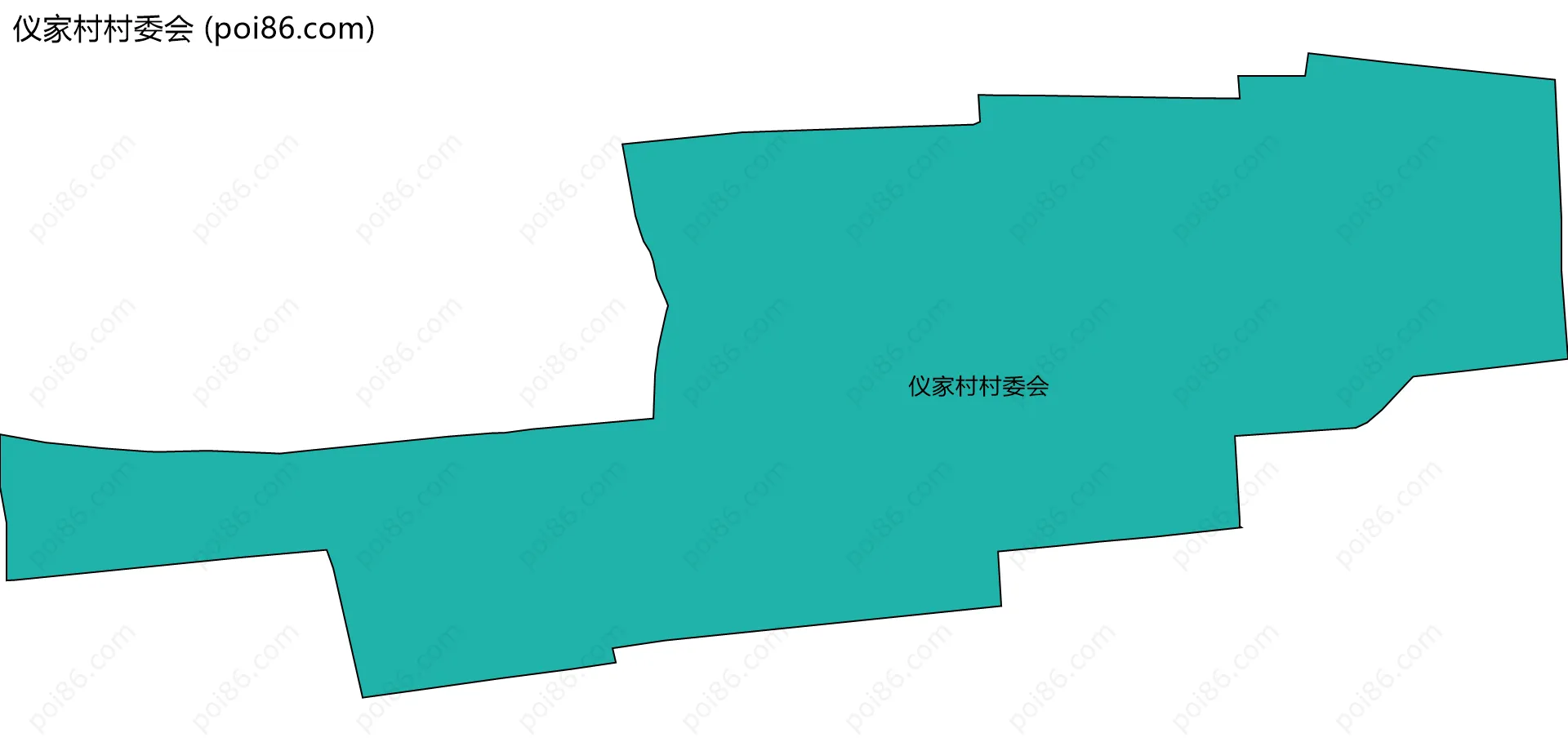 仪家村村委会边界地图